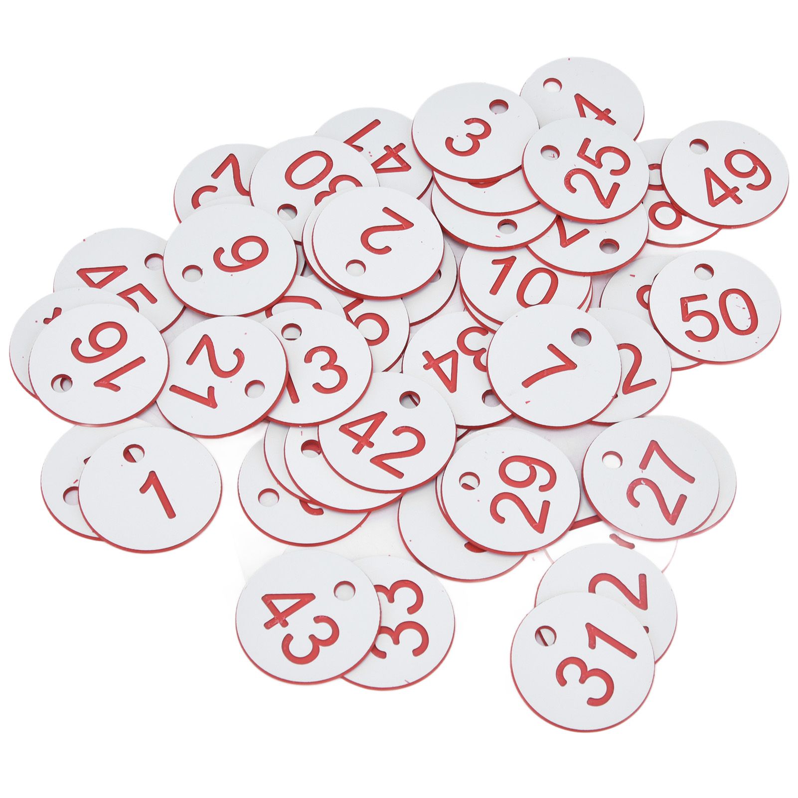 50Pcs Beehive Tag ABS Round Numbered Sign Labels with Hole Livestock view 2
