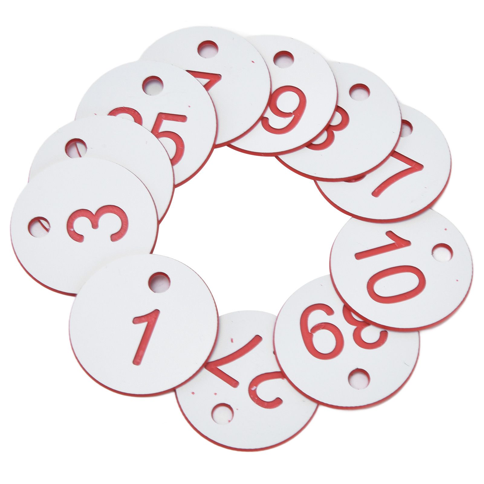 50Pcs Beehive Tag ABS Round Numbered Sign Labels with Hole Livestock view 5