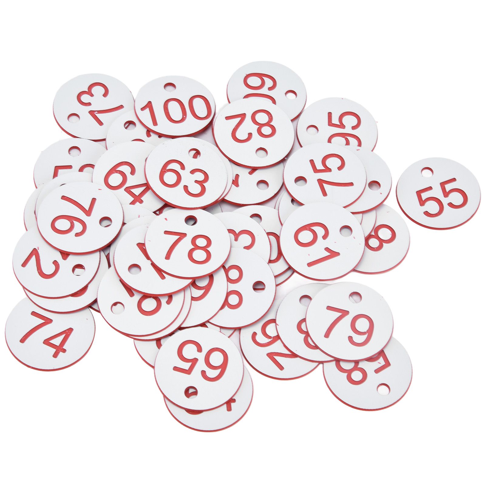 50Pcs Beehive Tag ABS Round Numbered Sign Labels with Hole Livestock view 2