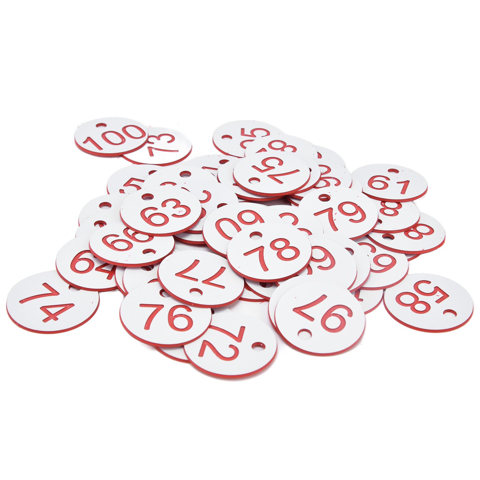 50Pcs Beehive Tag ABS Round Numbered Sign Labels with Hole Livestock view 3