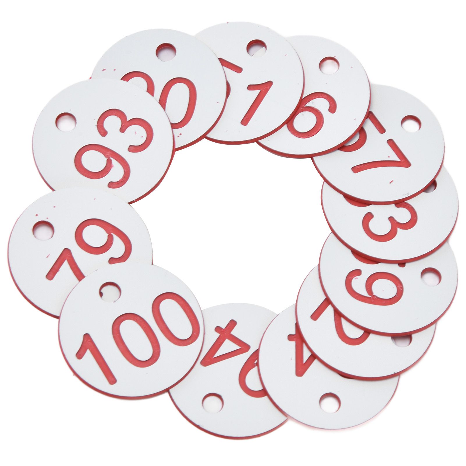 50Pcs Beehive Tag ABS Round Numbered Sign Labels with Hole Livestock view 4