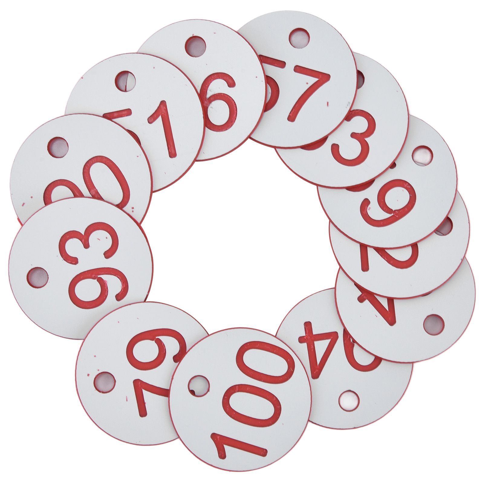 50Pcs Beehive Tag ABS Round Numbered Sign Labels with Hole Livestock view 5