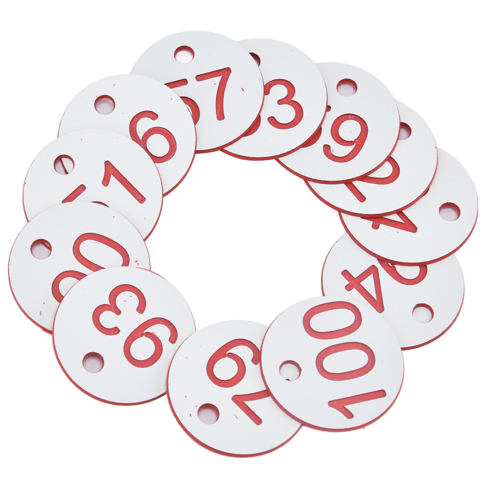 50Pcs Beehive Tag ABS Round Numbered Sign Labels with Hole Livestock view 6