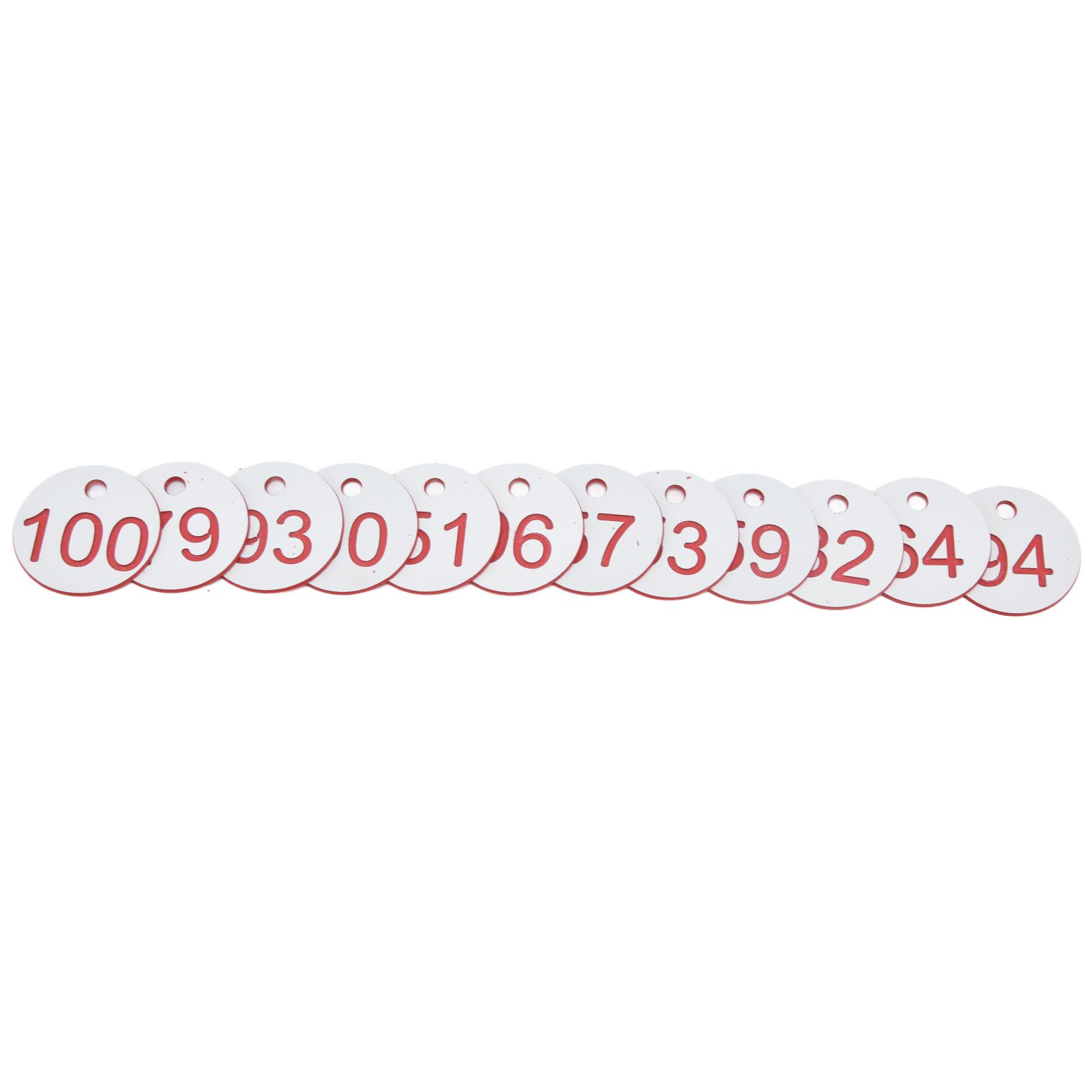 50Pcs Beehive Tag ABS Round Numbered Sign Labels with Hole Livestock view 9