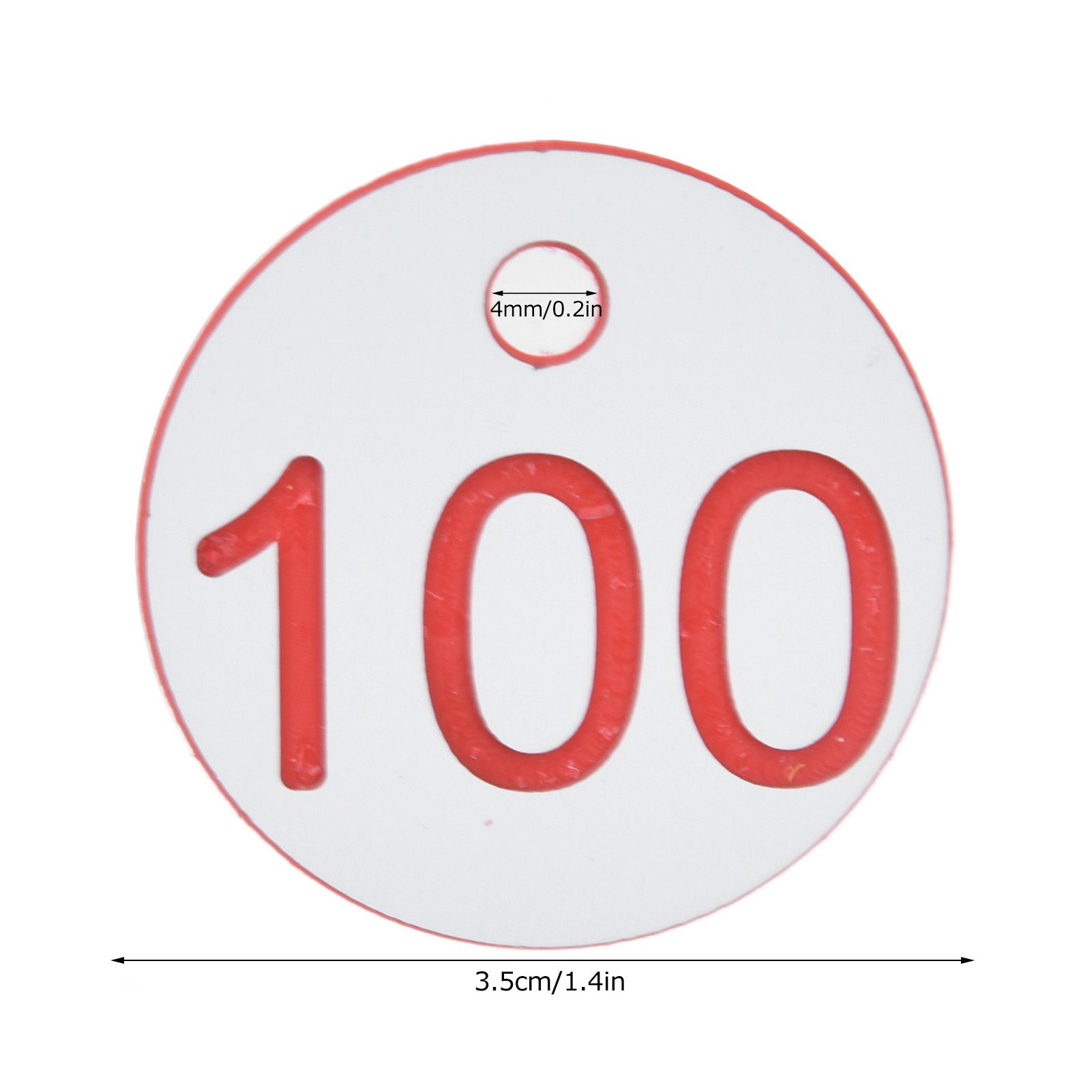 50Pcs Beehive Tag ABS Round Numbered Sign Labels with Hole Livestock view 13