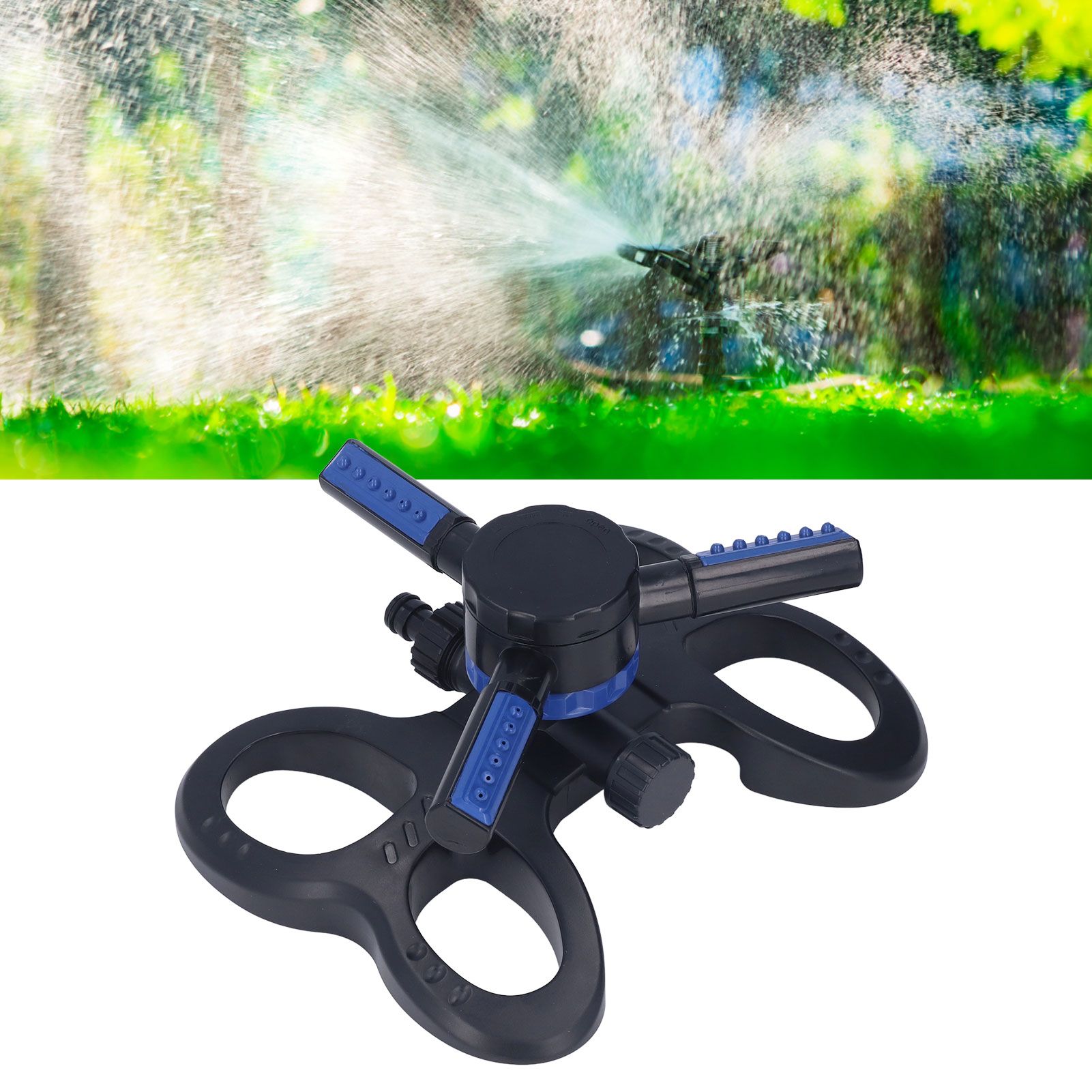 Lawn Sprinkler 360° Automatic Rotation Trifurcate Type with Quick Coupling for view 11