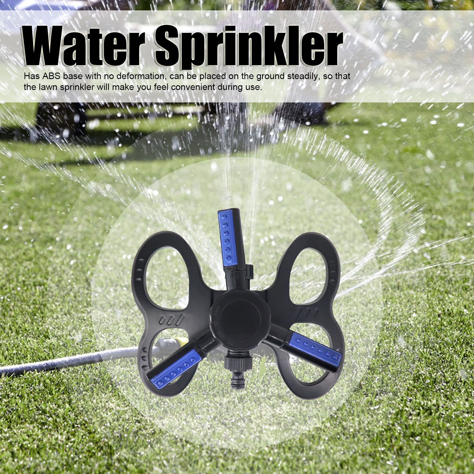 Lawn Sprinkler 360° Automatic Rotation Trifurcate Type with Quick Coupling for view 13
