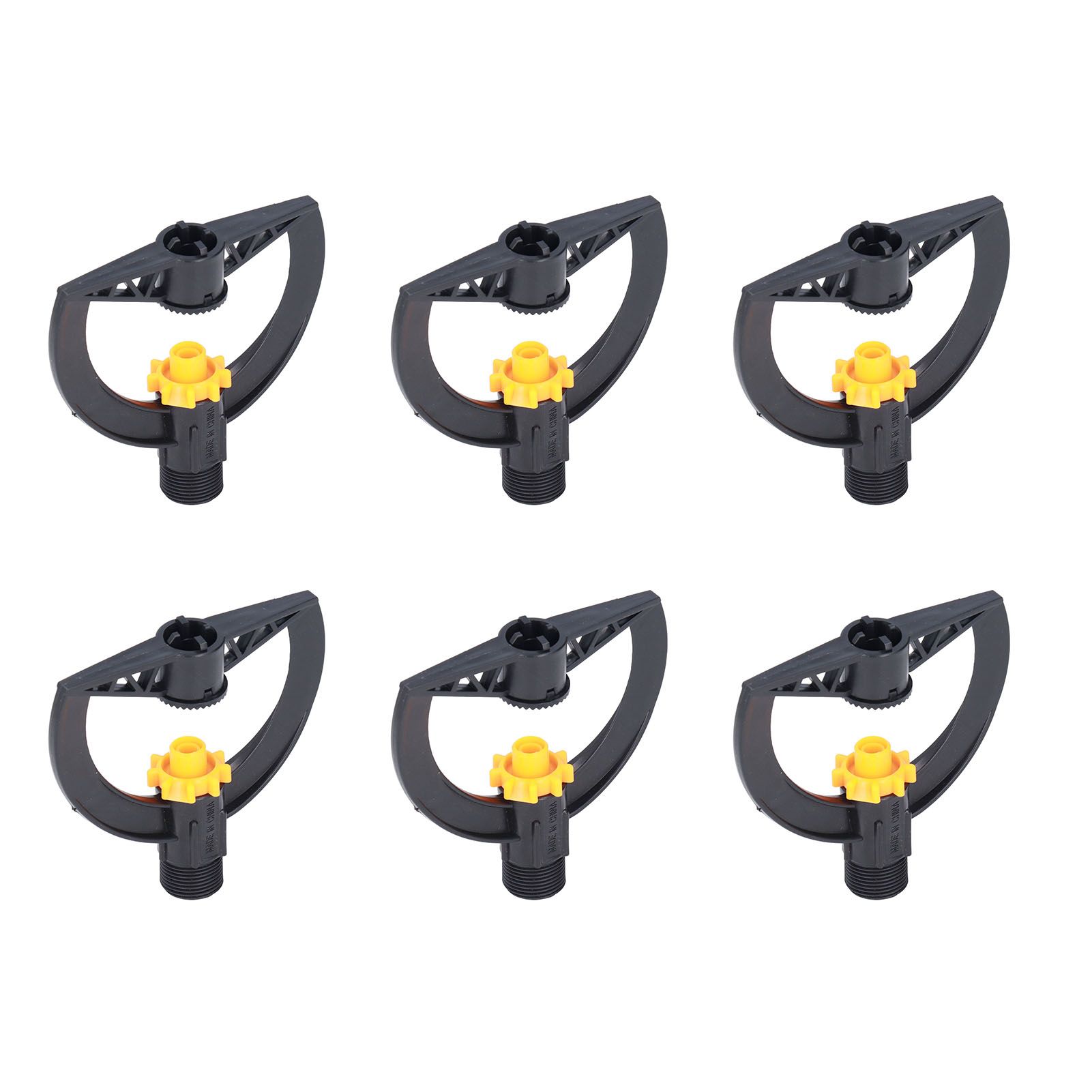 6pcs Irrigation Sprinkler Nozzle G3/4 Male Thread Plastic Black for view 5