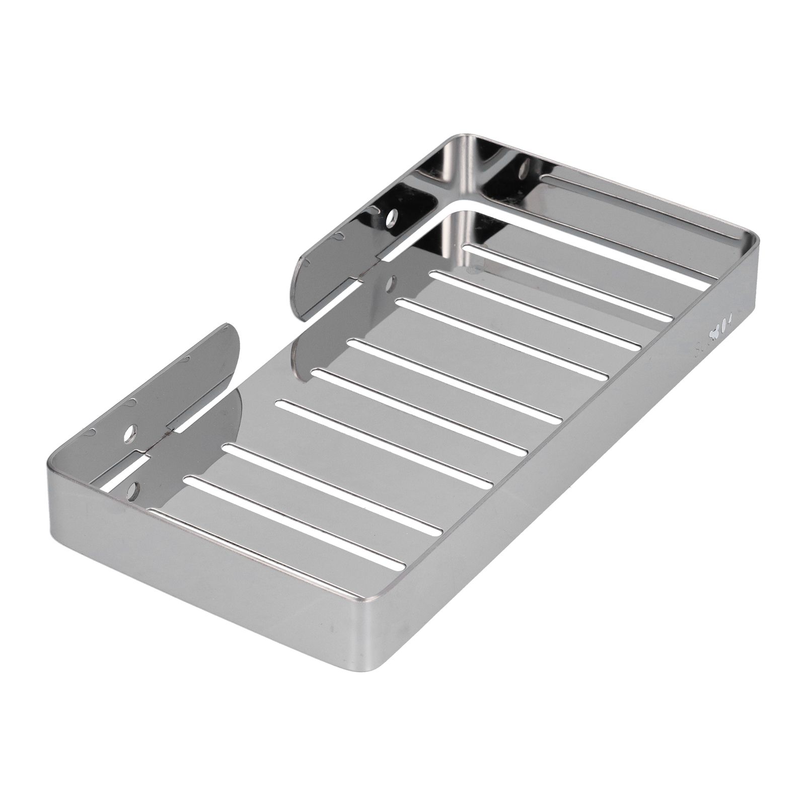 Soap Dish Shelf 304 Stainless Steel Bathroom Hollow Self Draining Wall Mounted view 4