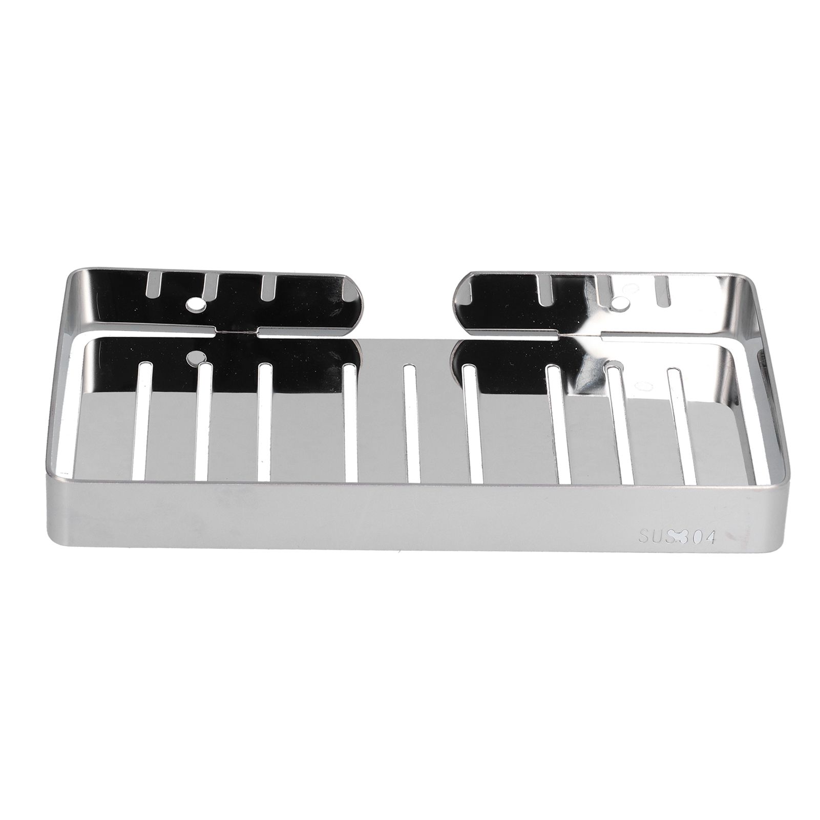 Soap Dish Shelf 304 Stainless Steel Bathroom Hollow Self Draining Wall Mounted view 5