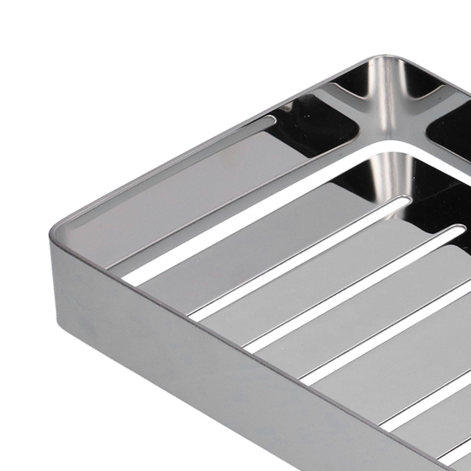 Soap Dish Shelf 304 Stainless Steel Bathroom Hollow Self Draining Wall Mounted view 14