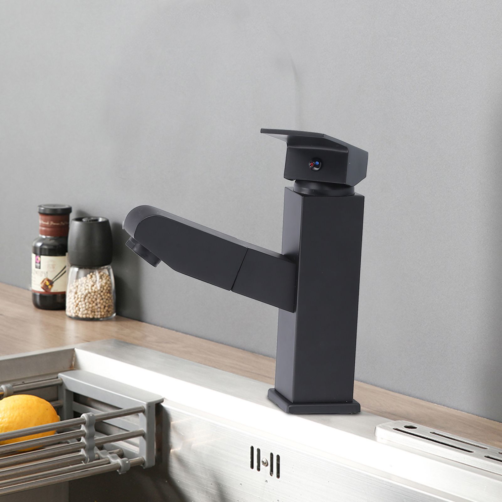 G1/2 Pull Out Faucet Cold Hot Mixer Water Tap with Pull‑Down Sprayer for view 11