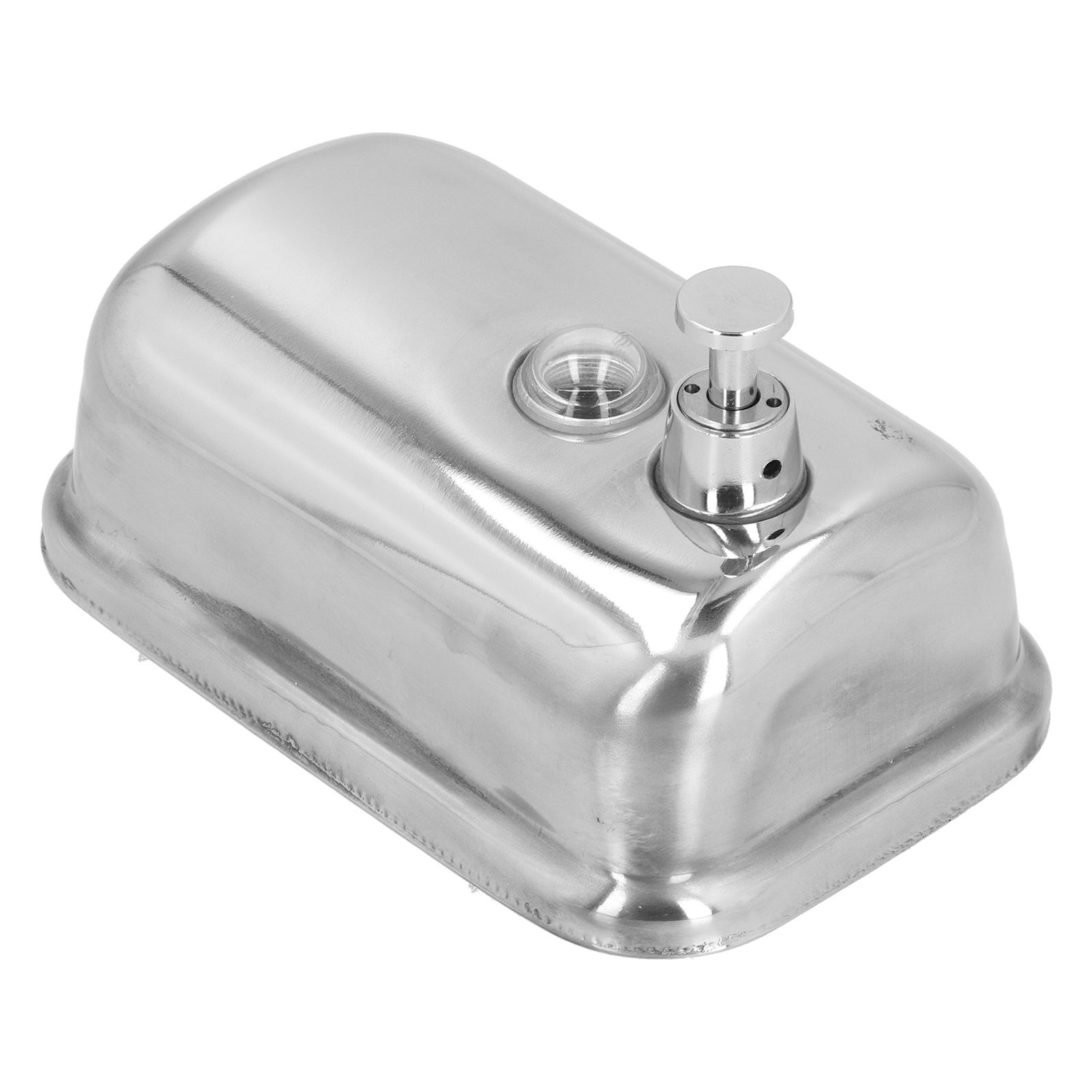 Soap Dispenser Manual Wall Mounted Stainless Steel Shower Gel Shampoo Hand view 5