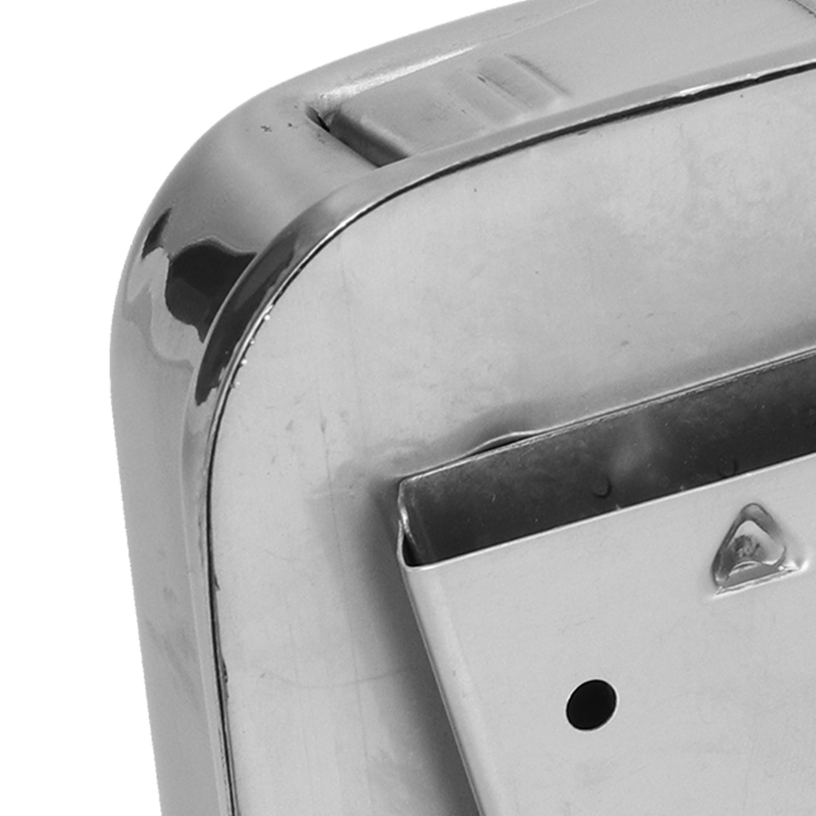 Soap Dispenser Manual Wall Mounted Stainless Steel Shower Gel Shampoo Hand view 13