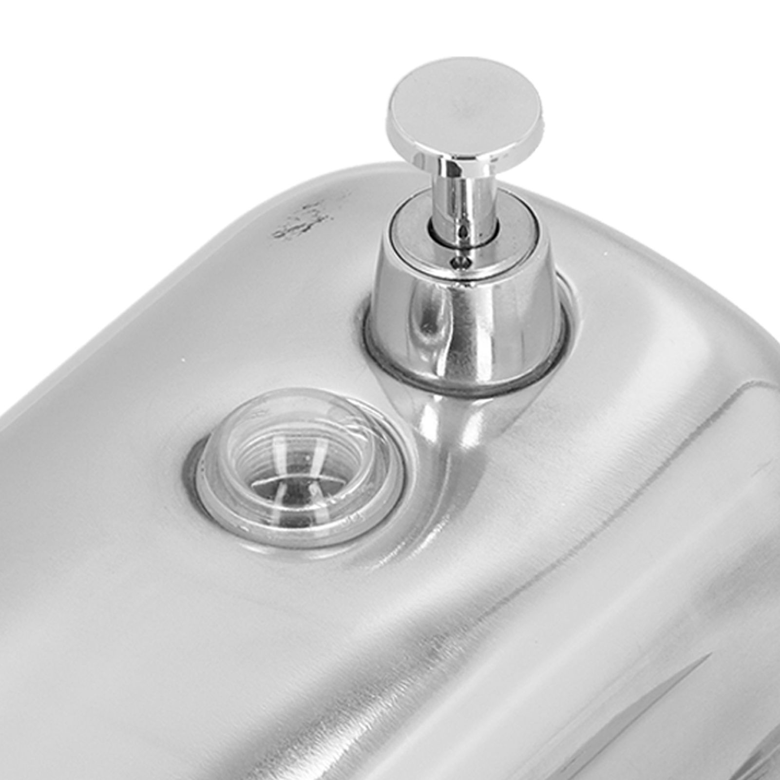 Soap Dispenser Manual Wall Mounted Stainless Steel Shower Gel Shampoo Hand view 15