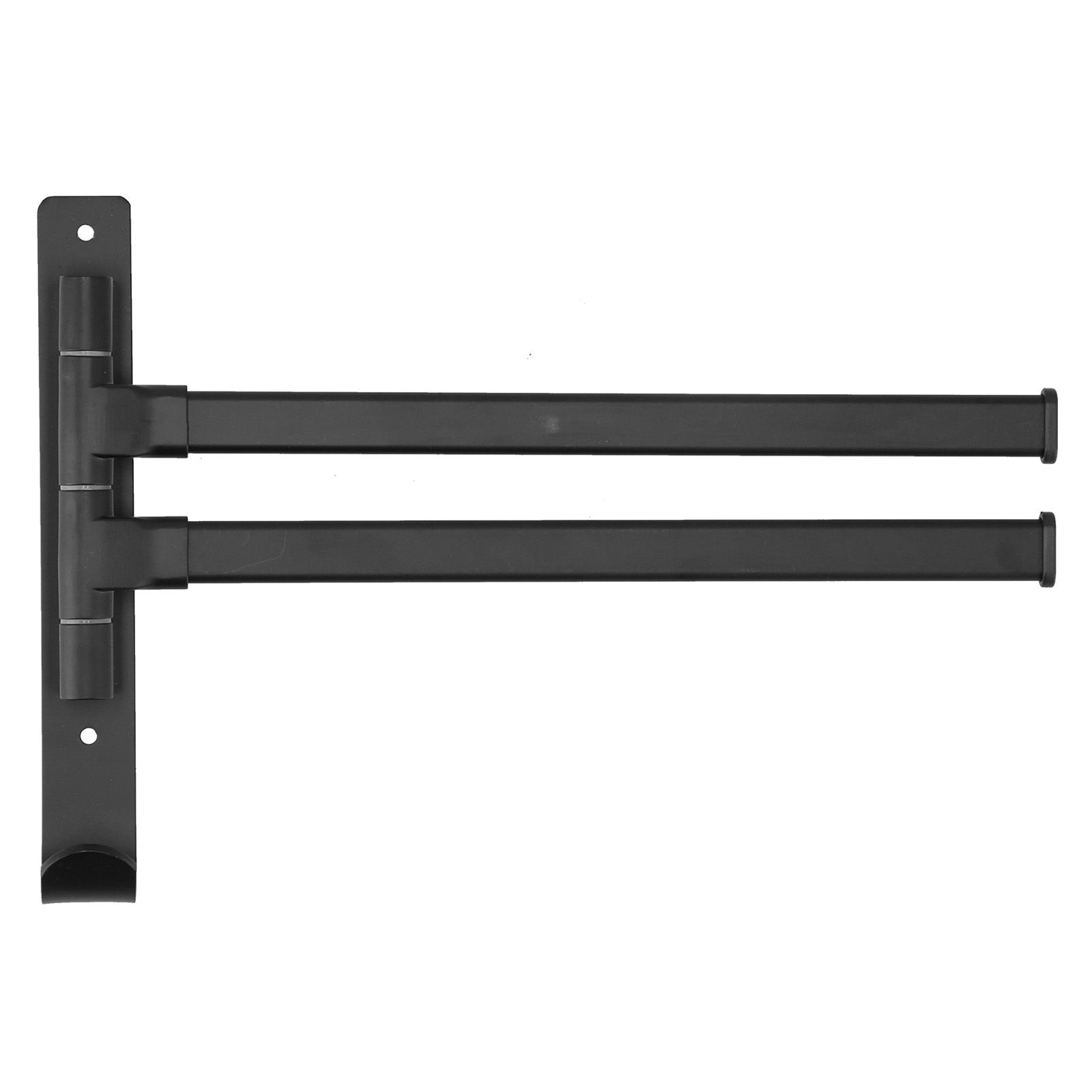 Towel Bar Wall Mounted Rotating Collapsible Space Aluminum Towel Rack for Bathroom view 5
