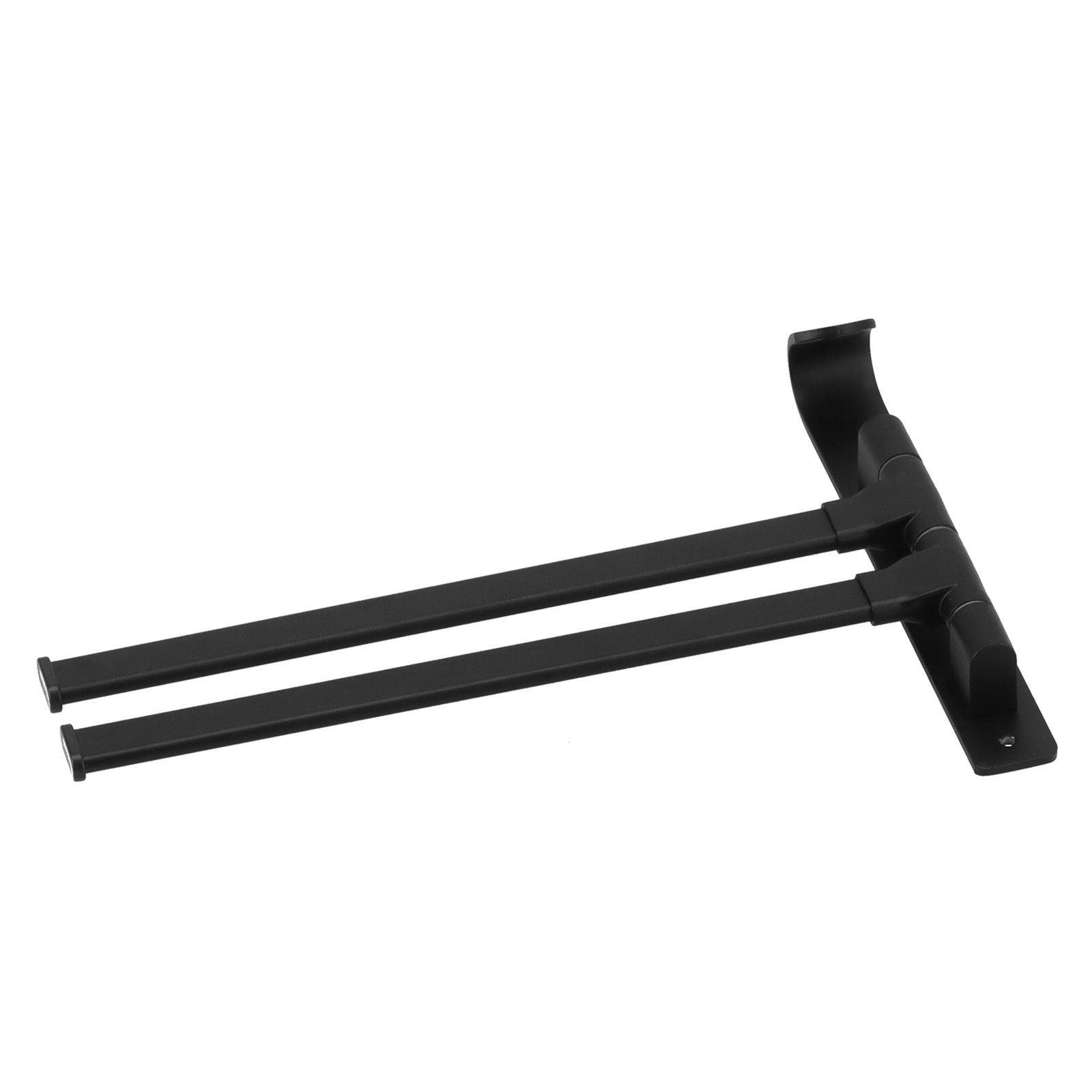 Towel Bar Wall Mounted Rotating Collapsible Space Aluminum Towel Rack for Bathroom view 8