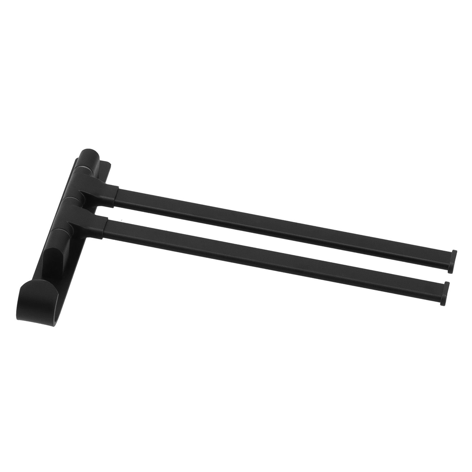 Towel Bar Wall Mounted Rotating Collapsible Space Aluminum Towel Rack for Bathroom view 10