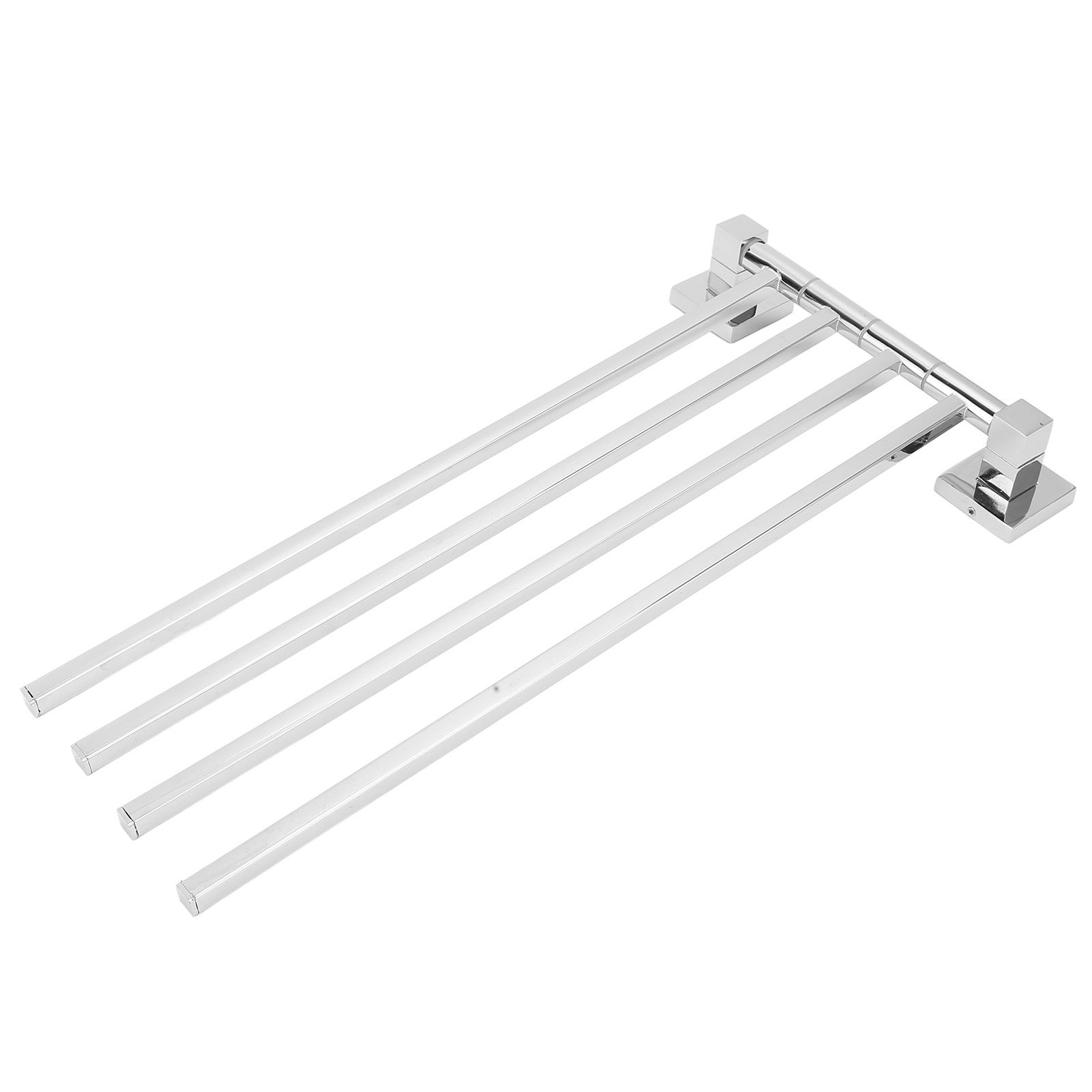 Stainless Steel Towel Rack Bar 180° Rotatable Towel Bathrobe Hanger Holder for view 6