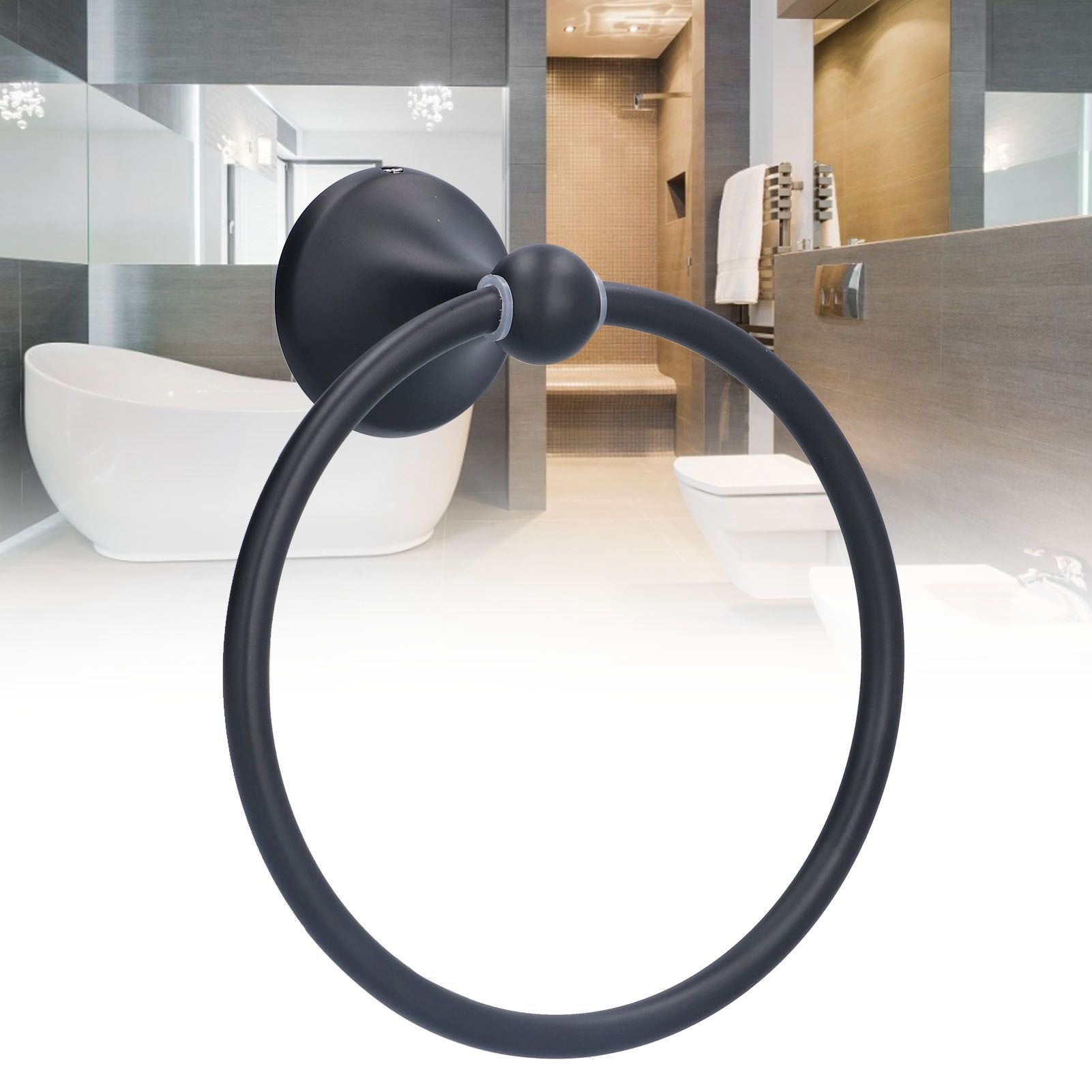 Towel Ring Classic Design Clean Elegant High Hardness Durable Rustproof Hand view 12
