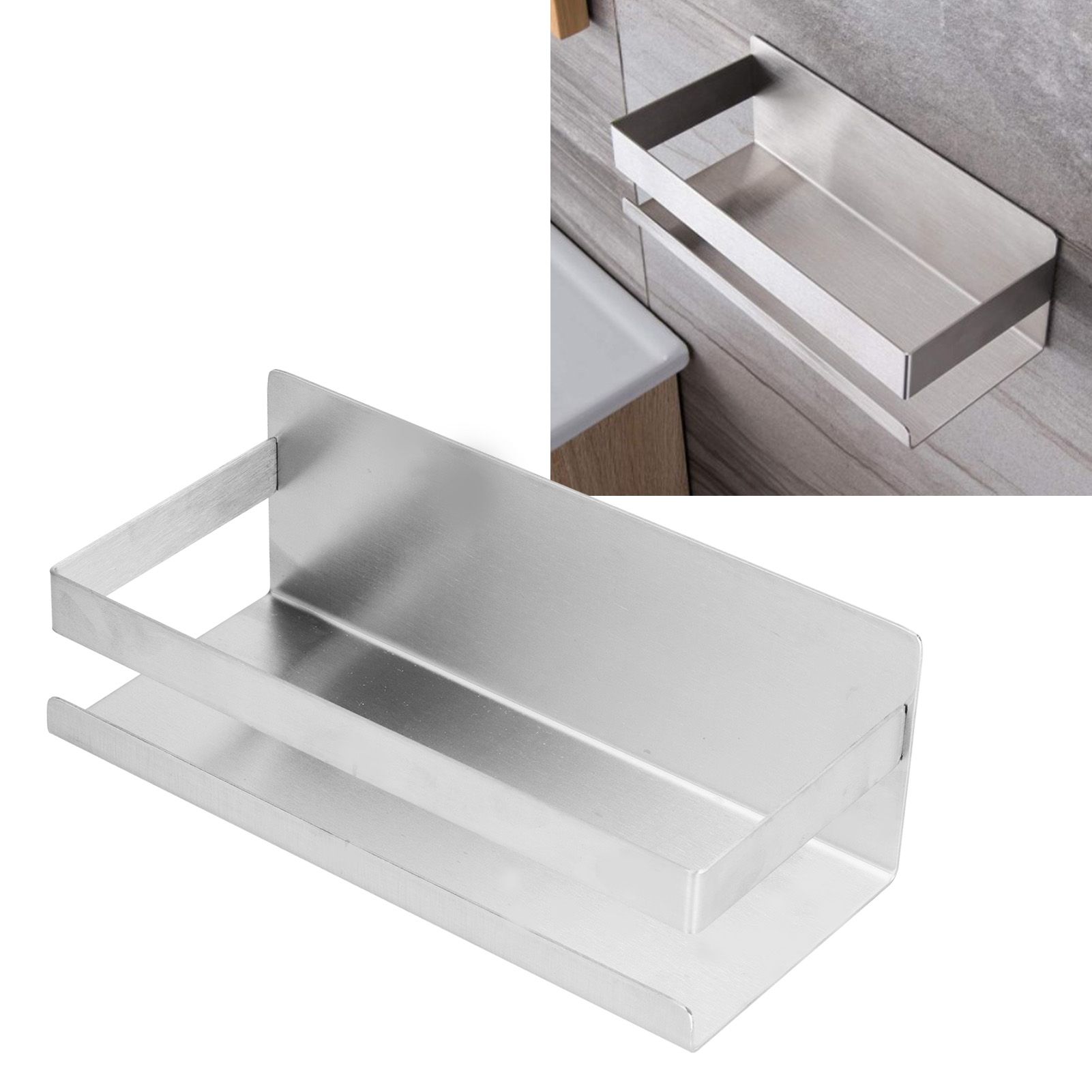 Stainless Steel Shower Rack Waterproof Anti Rust No Drilling Wall Mounted view 11