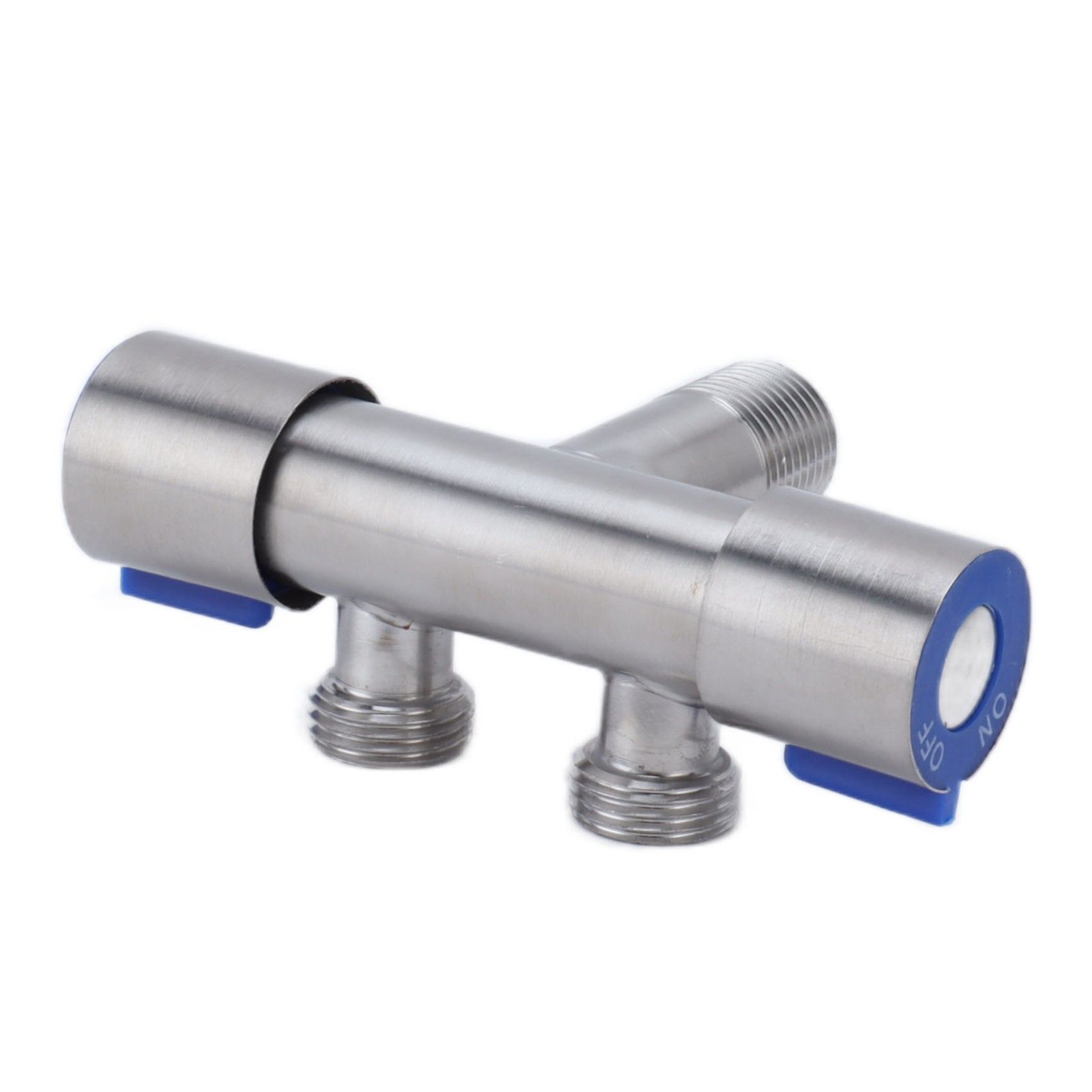 G1/2 Stainless Steel 1 Inlet 2 Outlet Angle Valve Double Handle Double Control view 4
