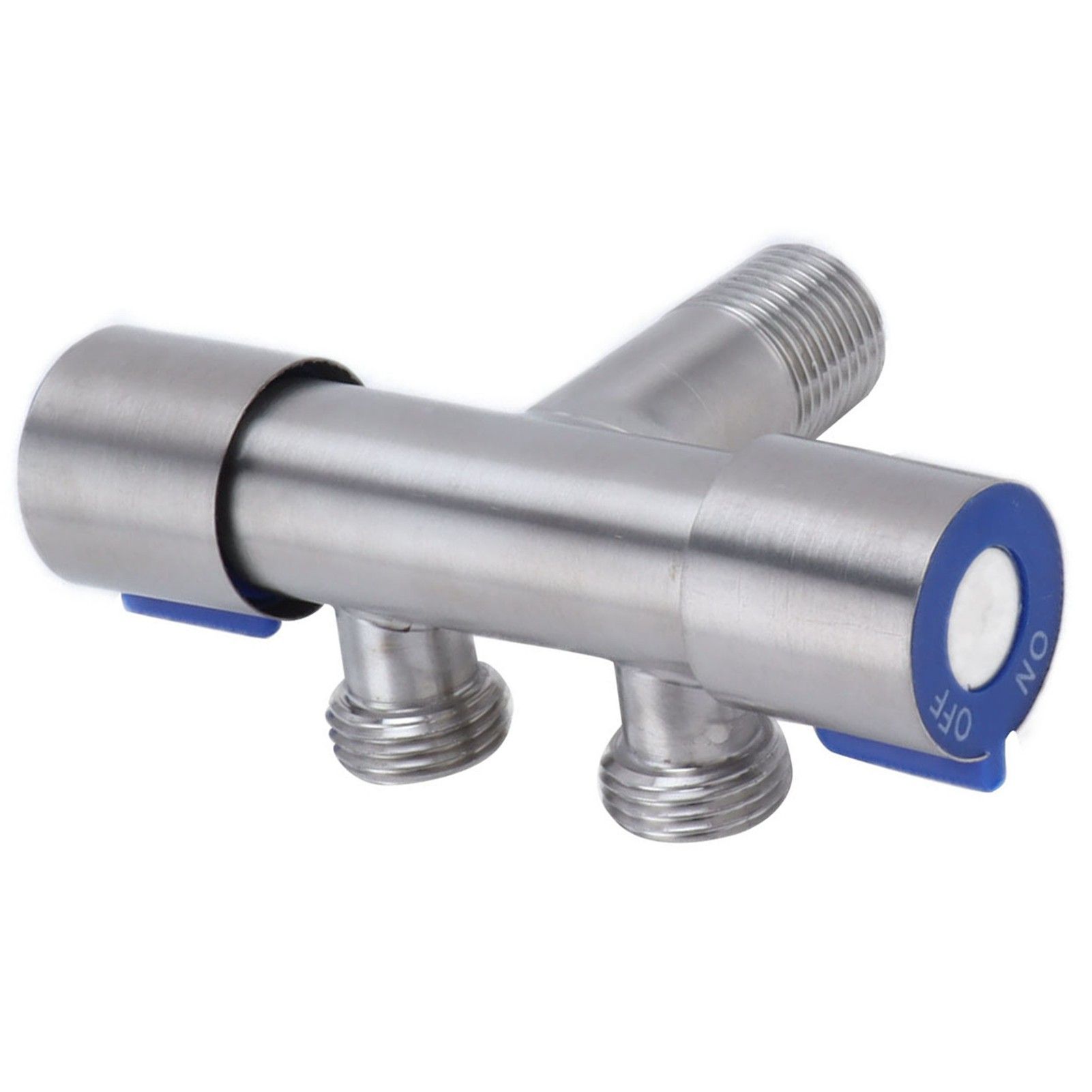 G1/2 Stainless Steel 1 Inlet 2 Outlet Angle Valve Double Handle Double Control view 10