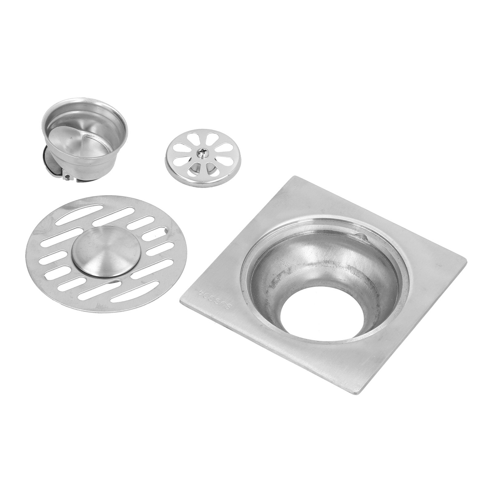Stainless Steel Floor Drain Self Sealing Washing Machine Floor Strainer for view 2