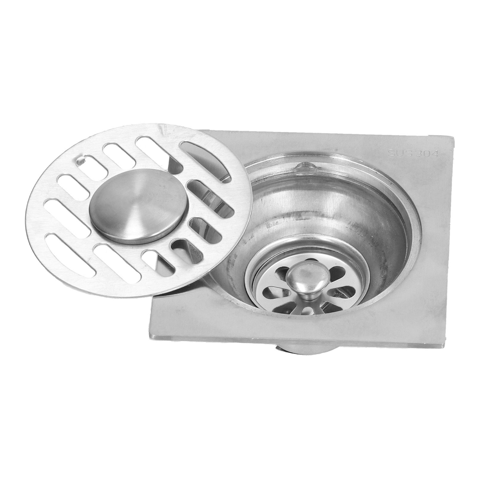 Stainless Steel Floor Drain Self Sealing Washing Machine Floor Strainer for view 6