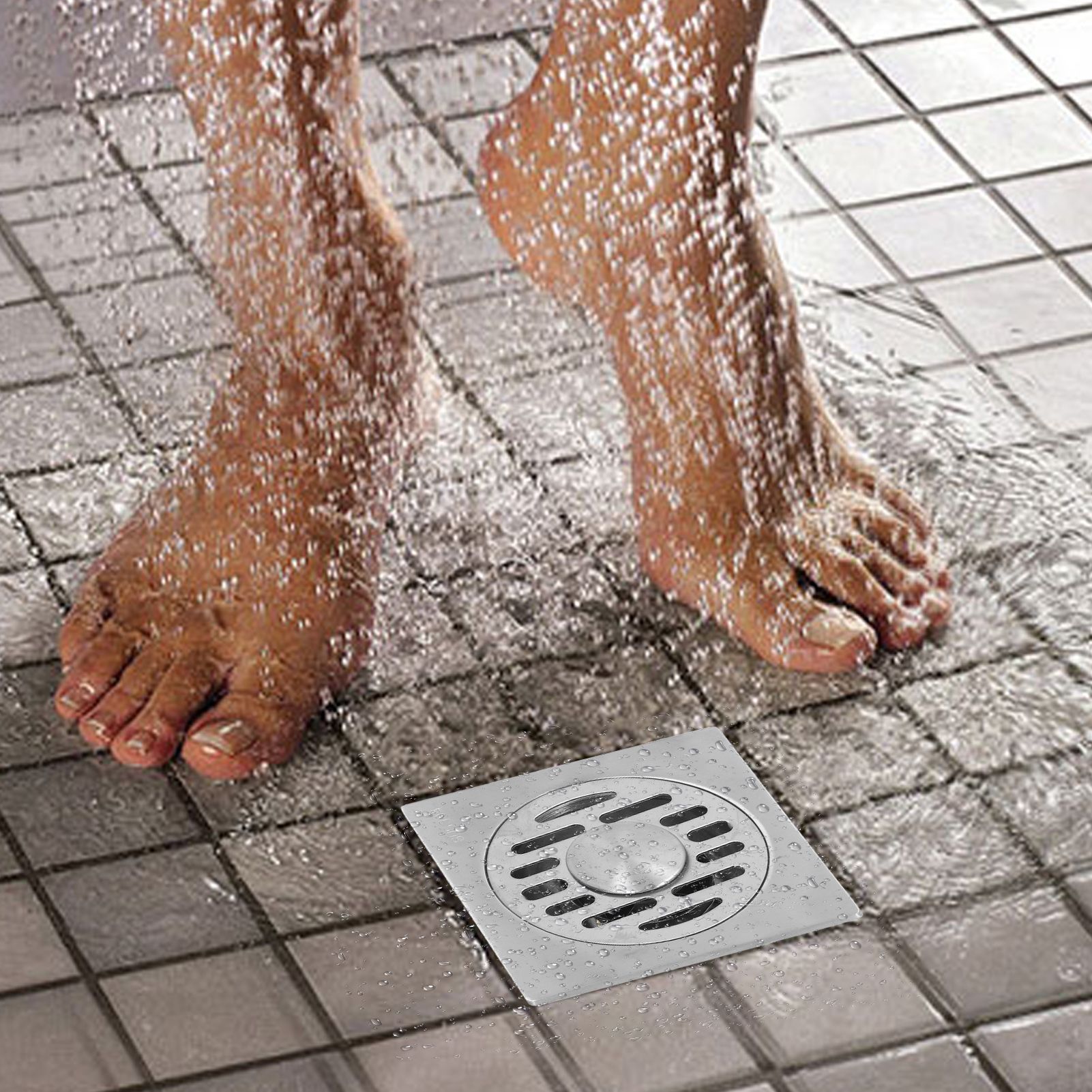 Stainless Steel Floor Drain Self Sealing Washing Machine Floor Strainer for view 11