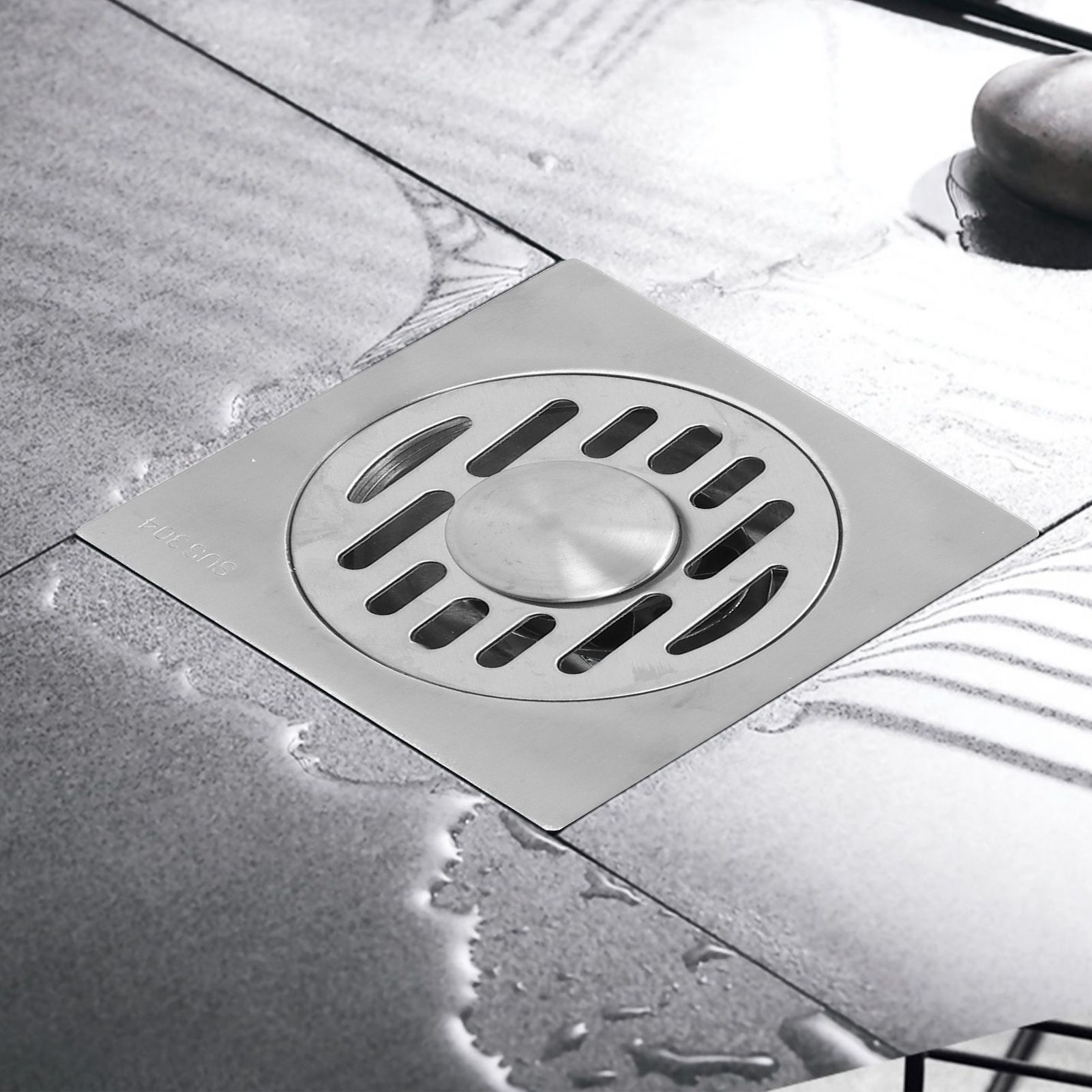Stainless Steel Floor Drain Self Sealing Washing Machine Floor Strainer for view 12