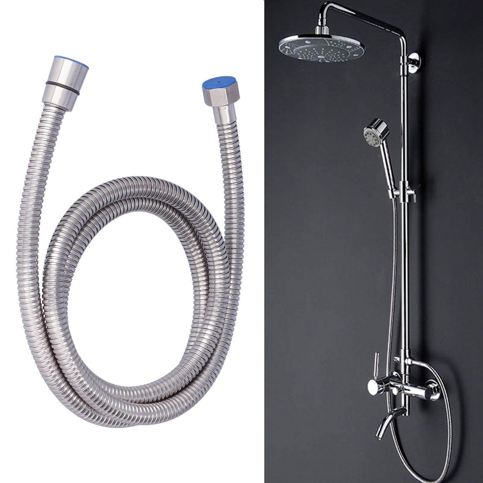 148cm Stainless Steel Shower Hose Flexible Shower Head Connection Shower Tube view 12