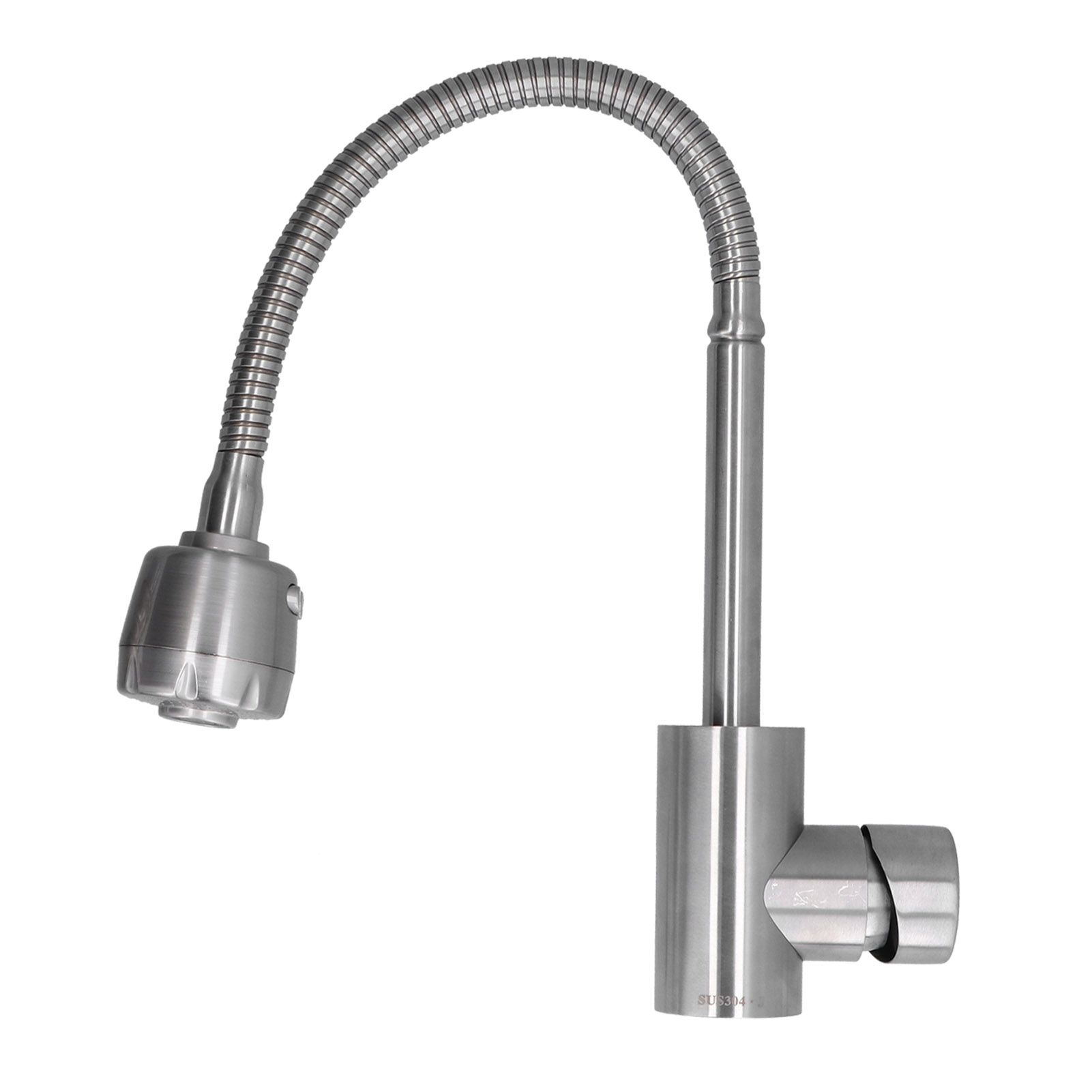 Stainless Steel Universal Water Faucet Bathroom Basin Sink Hot and Cold Water view 2
