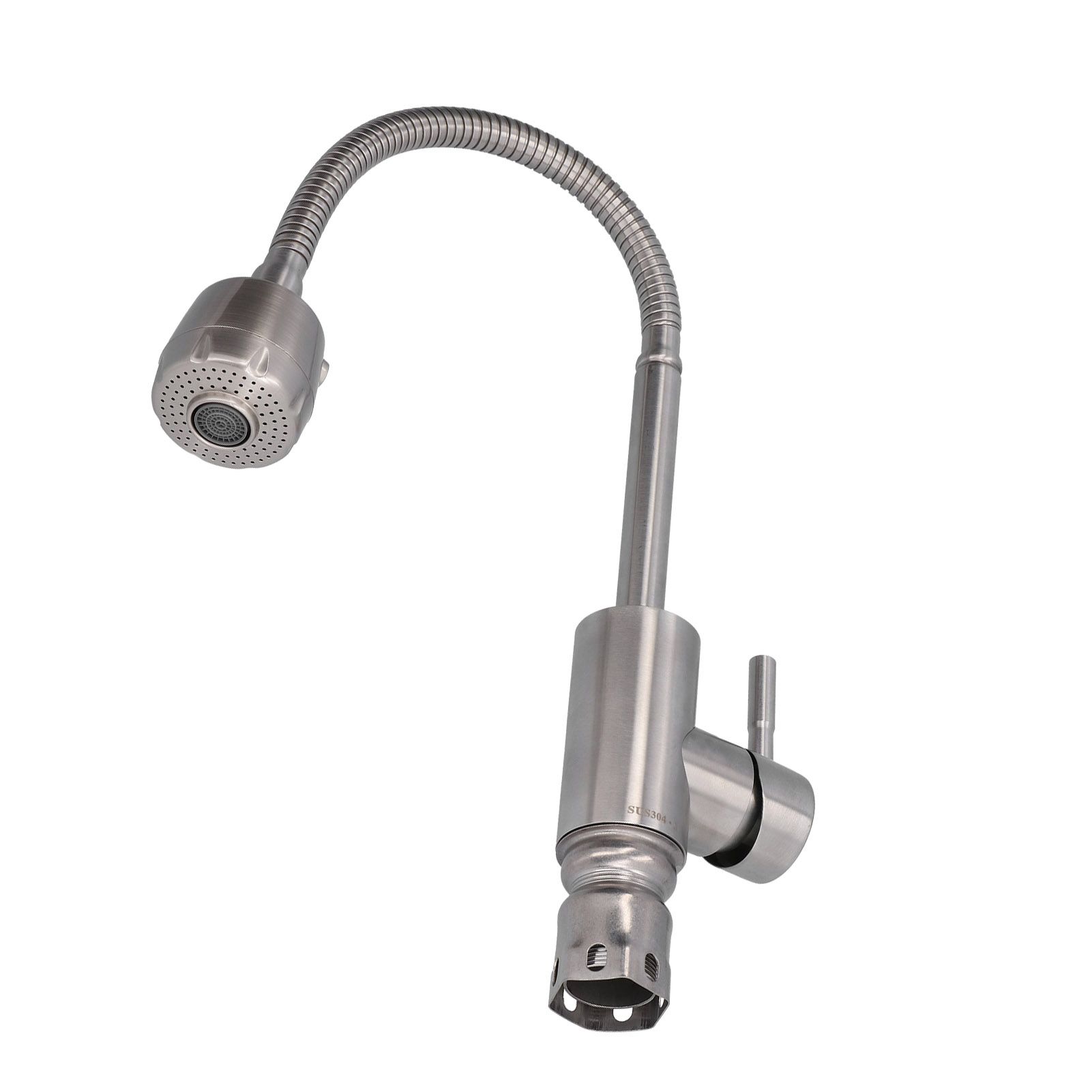 Stainless Steel Universal Water Faucet Bathroom Basin Sink Hot and Cold Water view 10