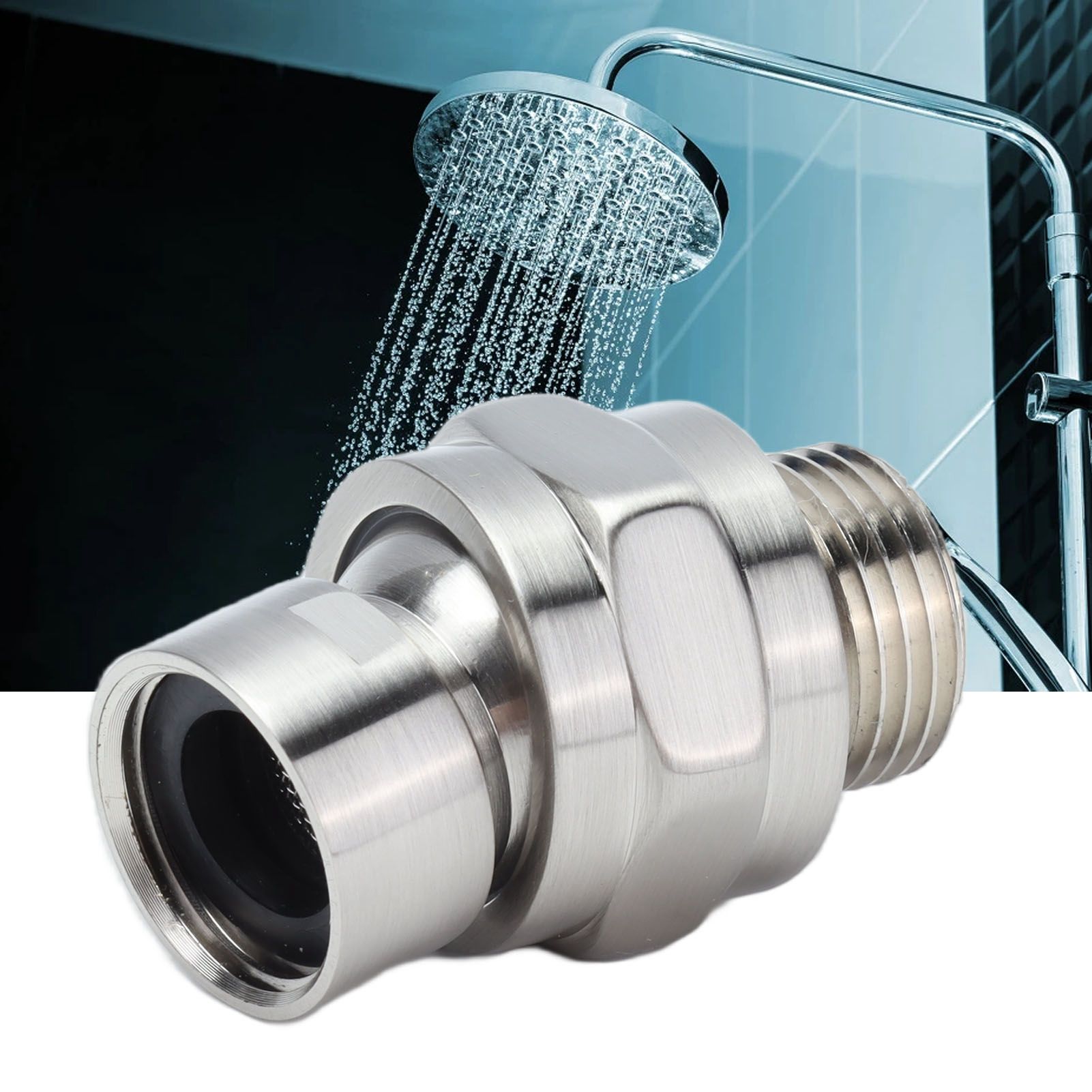 G1/2 Shower Head Adapter Copper Shower Diverter Valve for Home Bathroom Top view 12