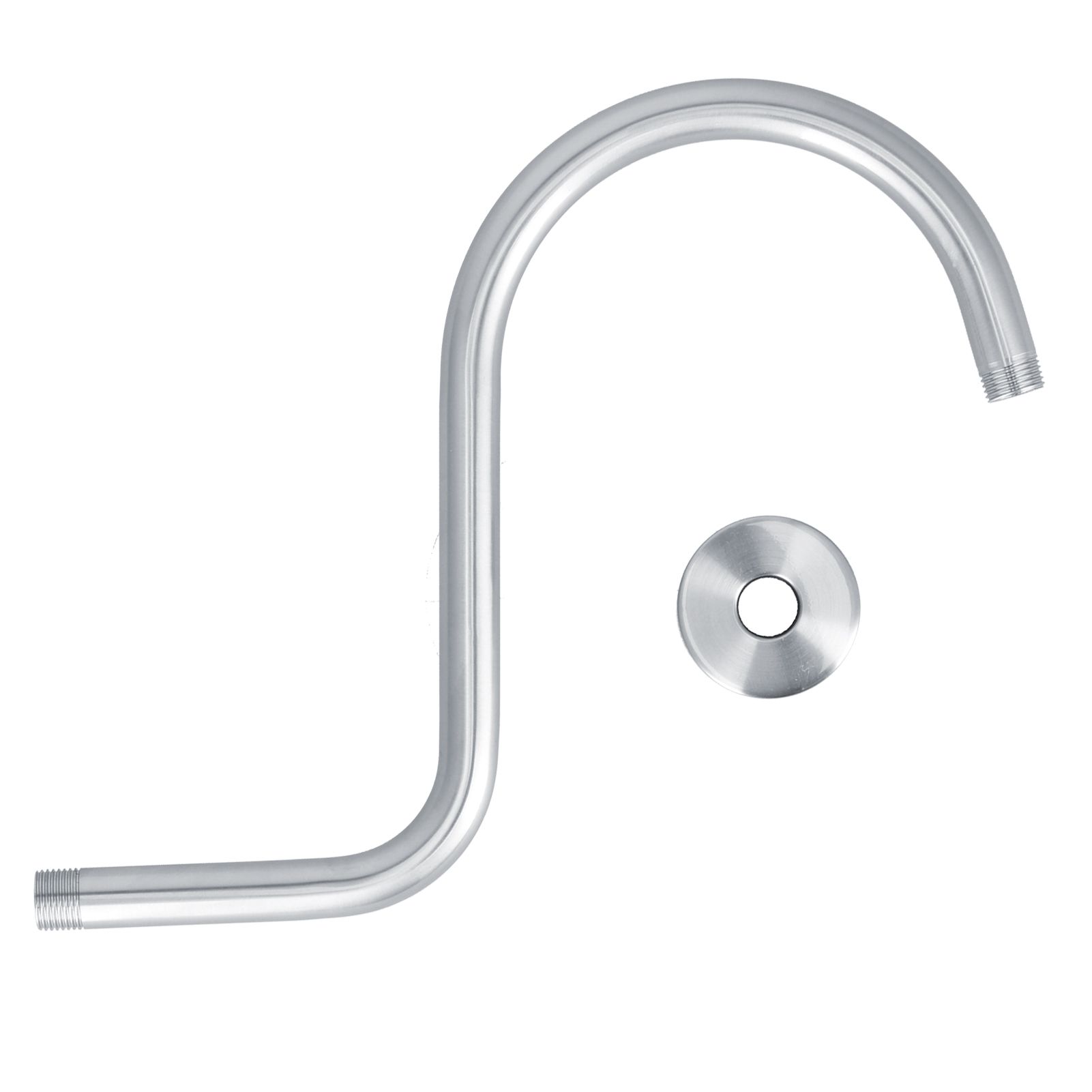 Shower Arm S Shape Gooseneck Stainless Steel Shower Head Extension Arm