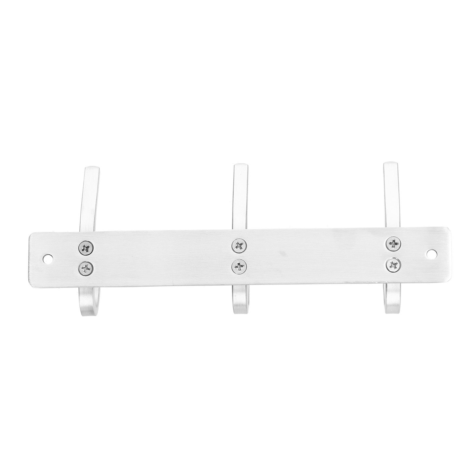 Wall Mounted Kitchen Hanger with 3 Hooks 304 Stainless Steel Punching Cloth view 6