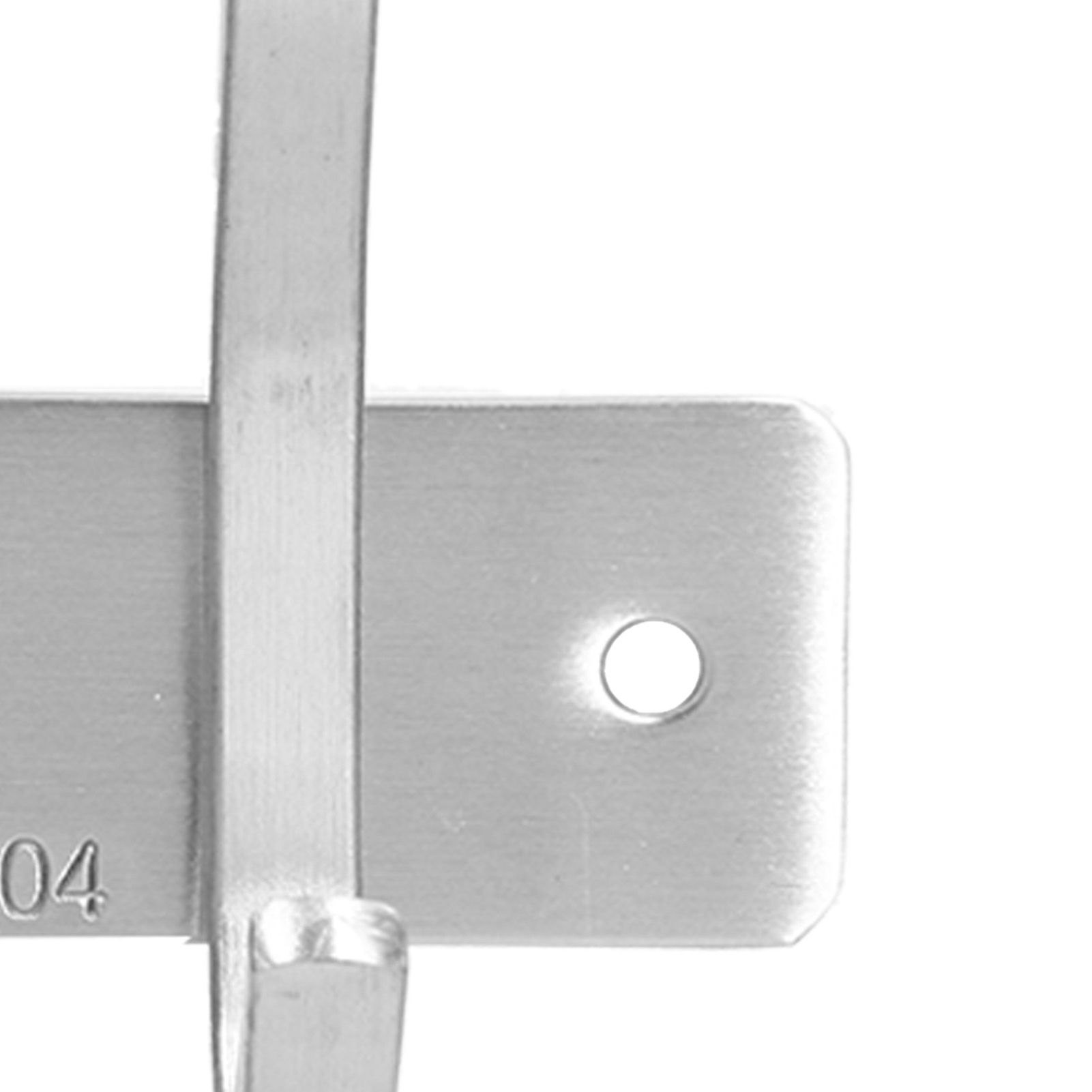 Wall Mounted Kitchen Hanger with 3 Hooks 304 Stainless Steel Punching Cloth view 14