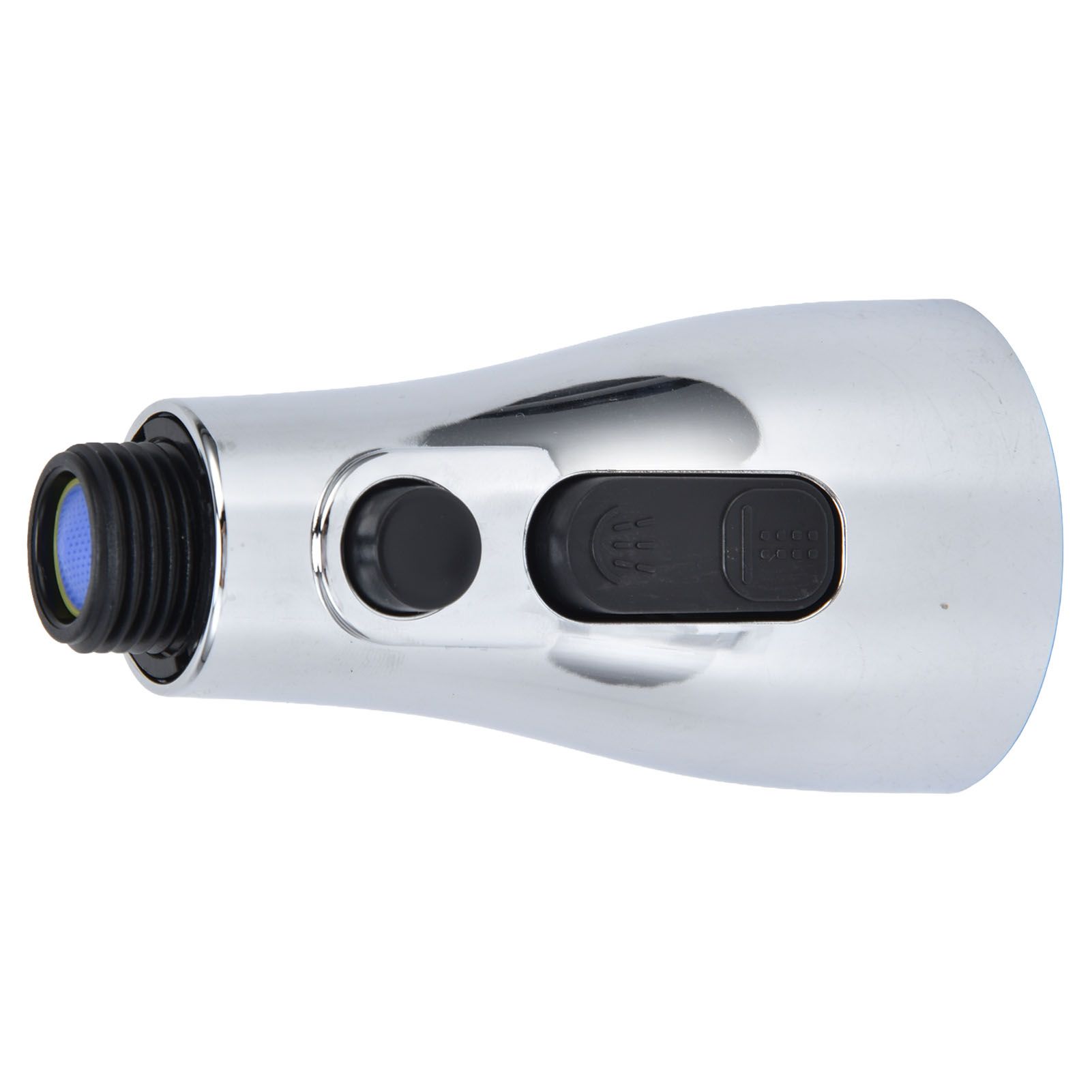 Faucet Spray Head G1/2 Brushed Silver 3 Functions Pull Down Sprayer Nozzle for view 2