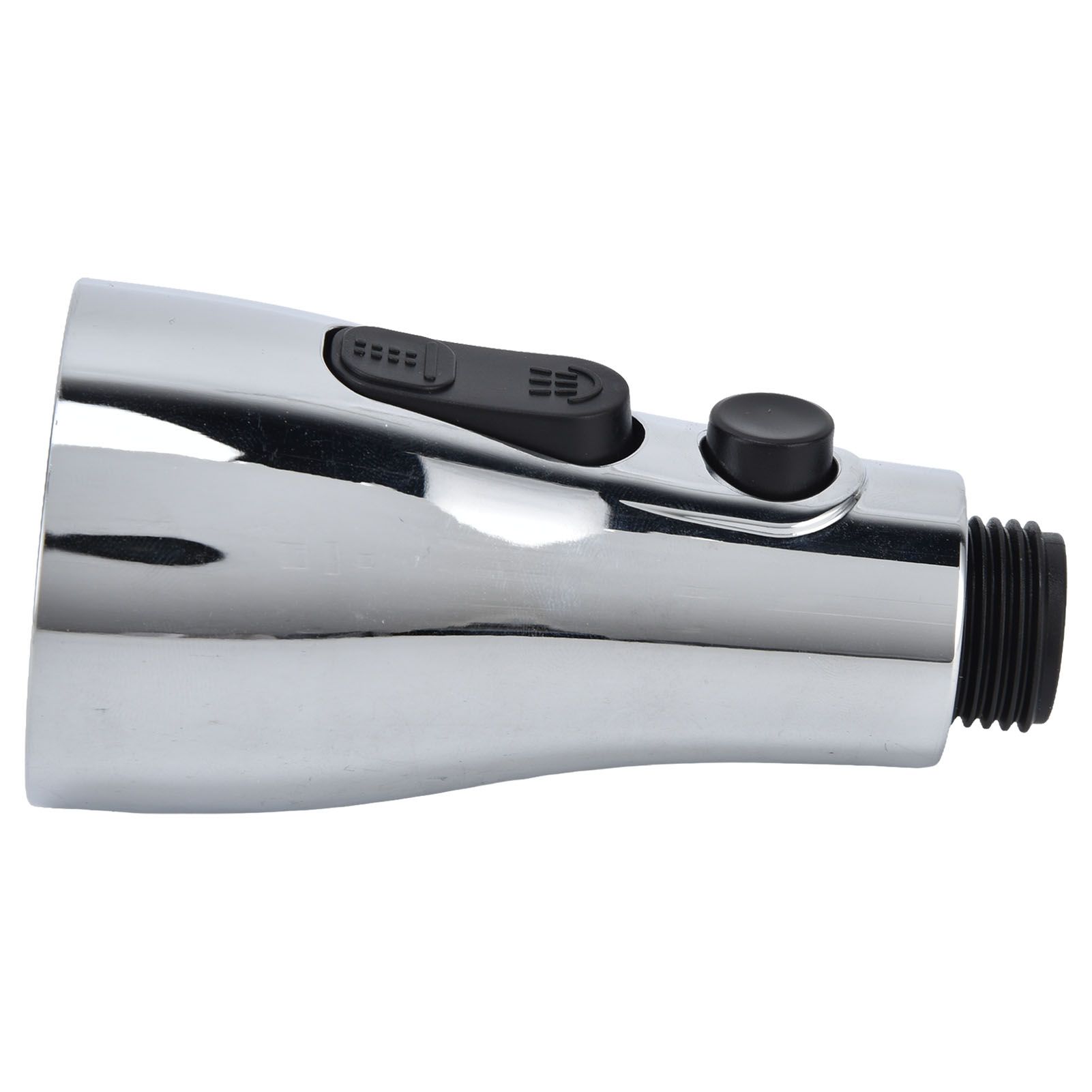 Faucet Spray Head G1/2 Brushed Silver 3 Functions Pull Down Sprayer Nozzle for view 4