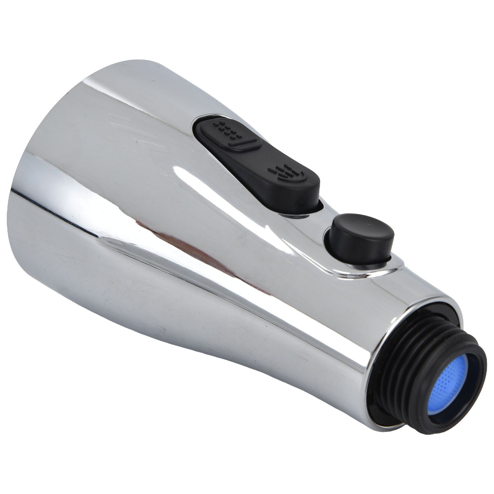 Faucet Spray Head G1/2 Brushed Silver 3 Functions Pull Down Sprayer Nozzle for view 5