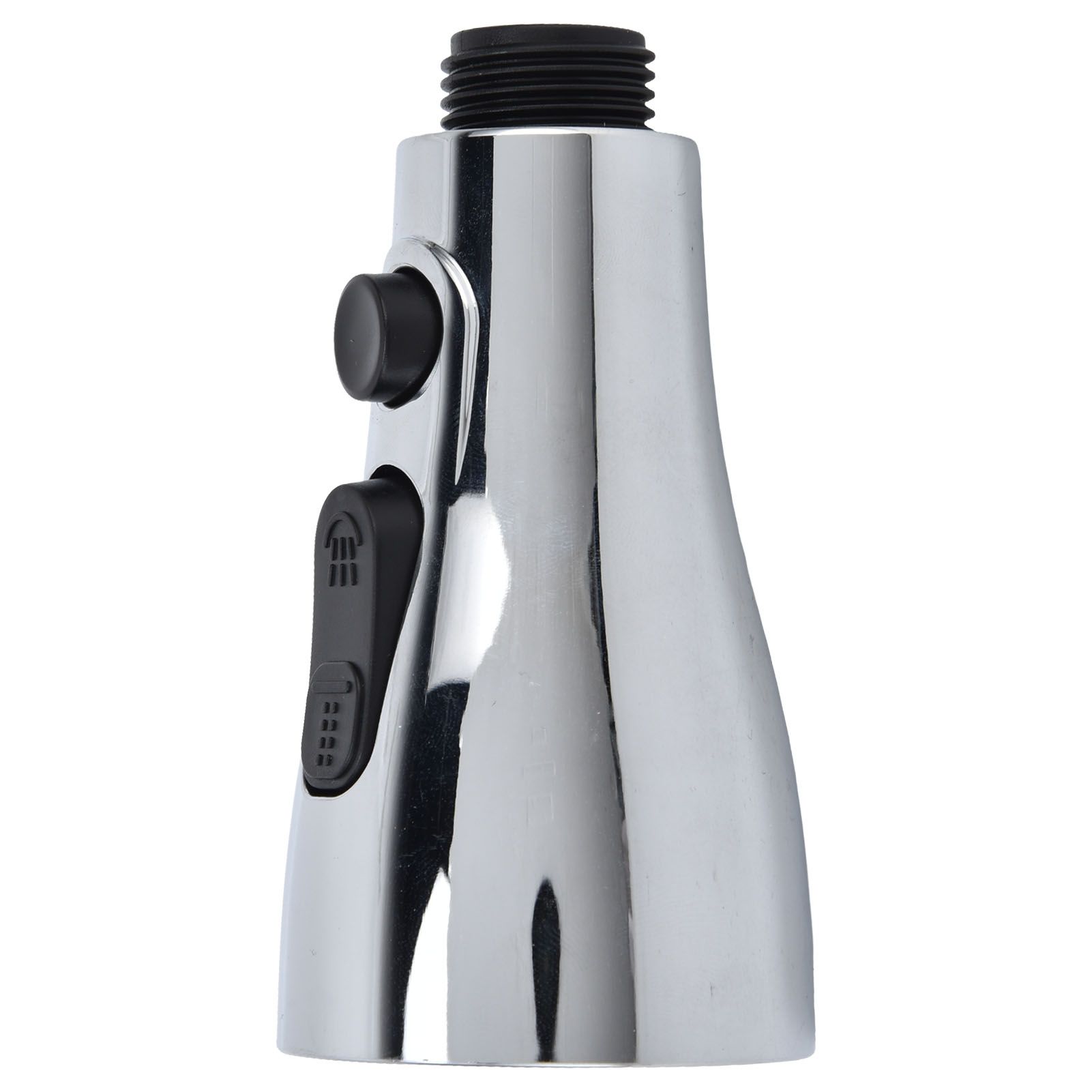 Faucet Spray Head G1/2 Brushed Silver 3 Functions Pull Down Sprayer Nozzle for view 7