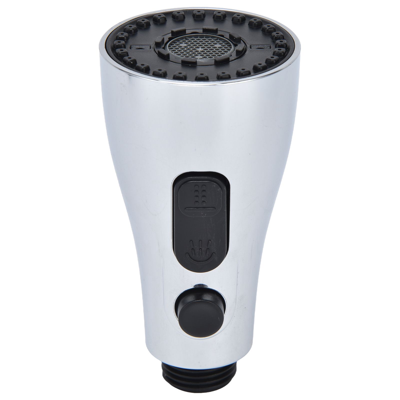 Faucet Spray Head G1/2 Brushed Silver 3 Functions Pull Down Sprayer Nozzle for view 8
