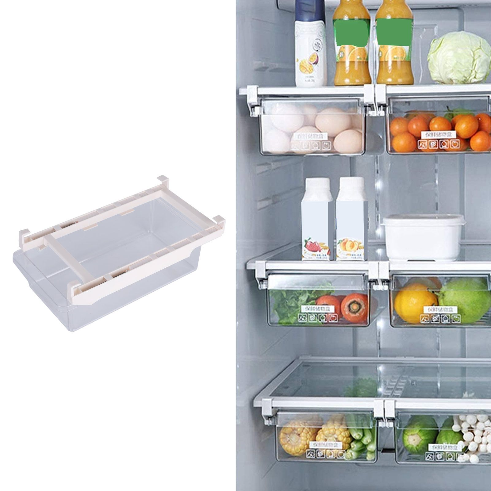 Refrigerator Storage Box Pull Out Refrigerator Storage Box for Dumpling Egg view 12
