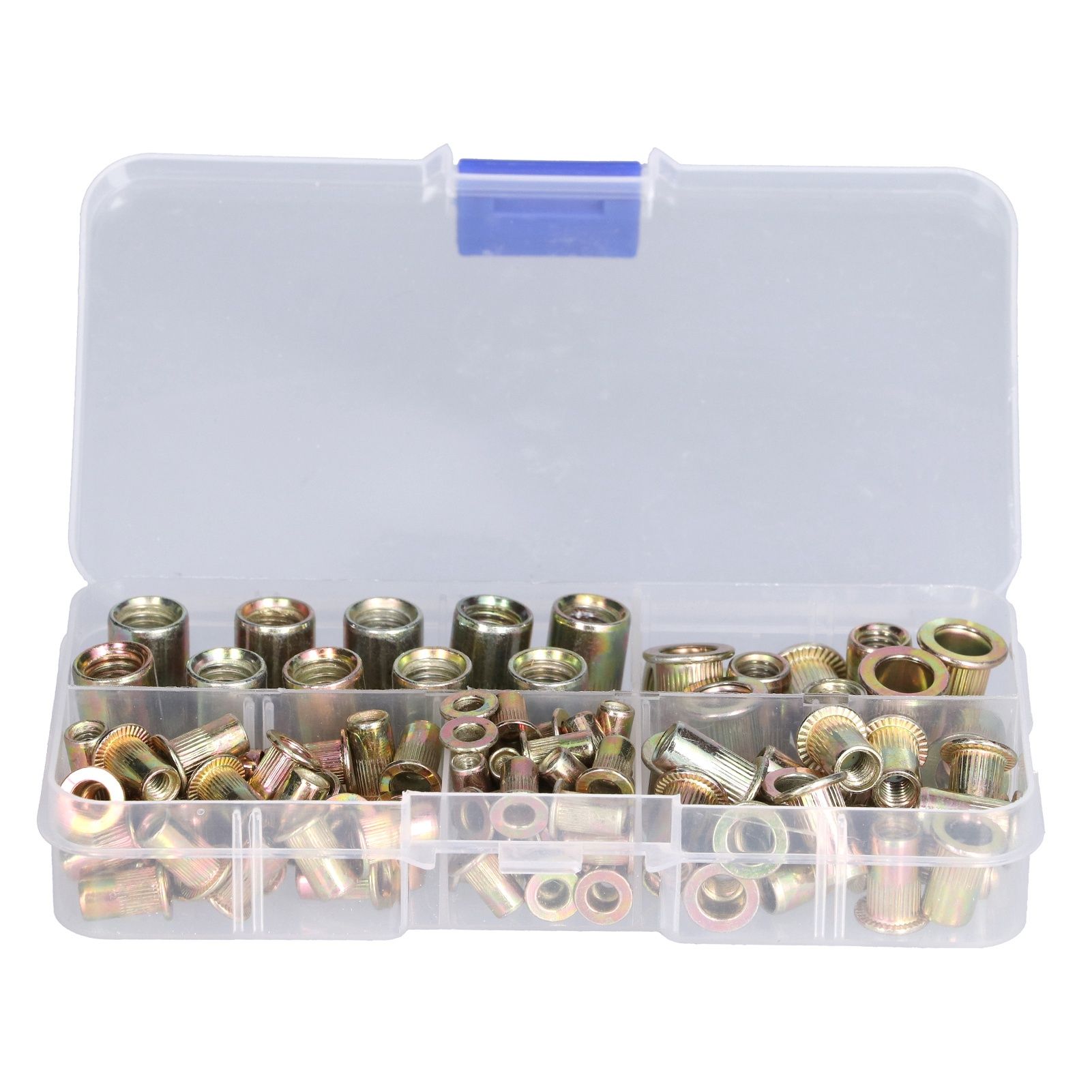 100PCS Threaded Inserts M3‑M8 Portable Galvanized Carbon Steel High Strength view 2