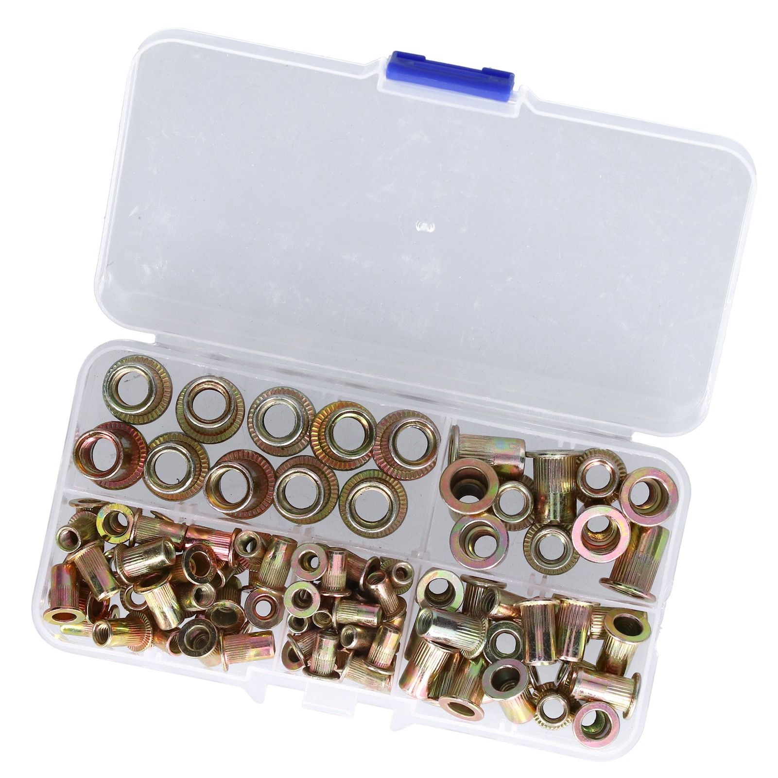 100PCS Threaded Inserts M3‑M8 Portable Galvanized Carbon Steel High Strength view 4