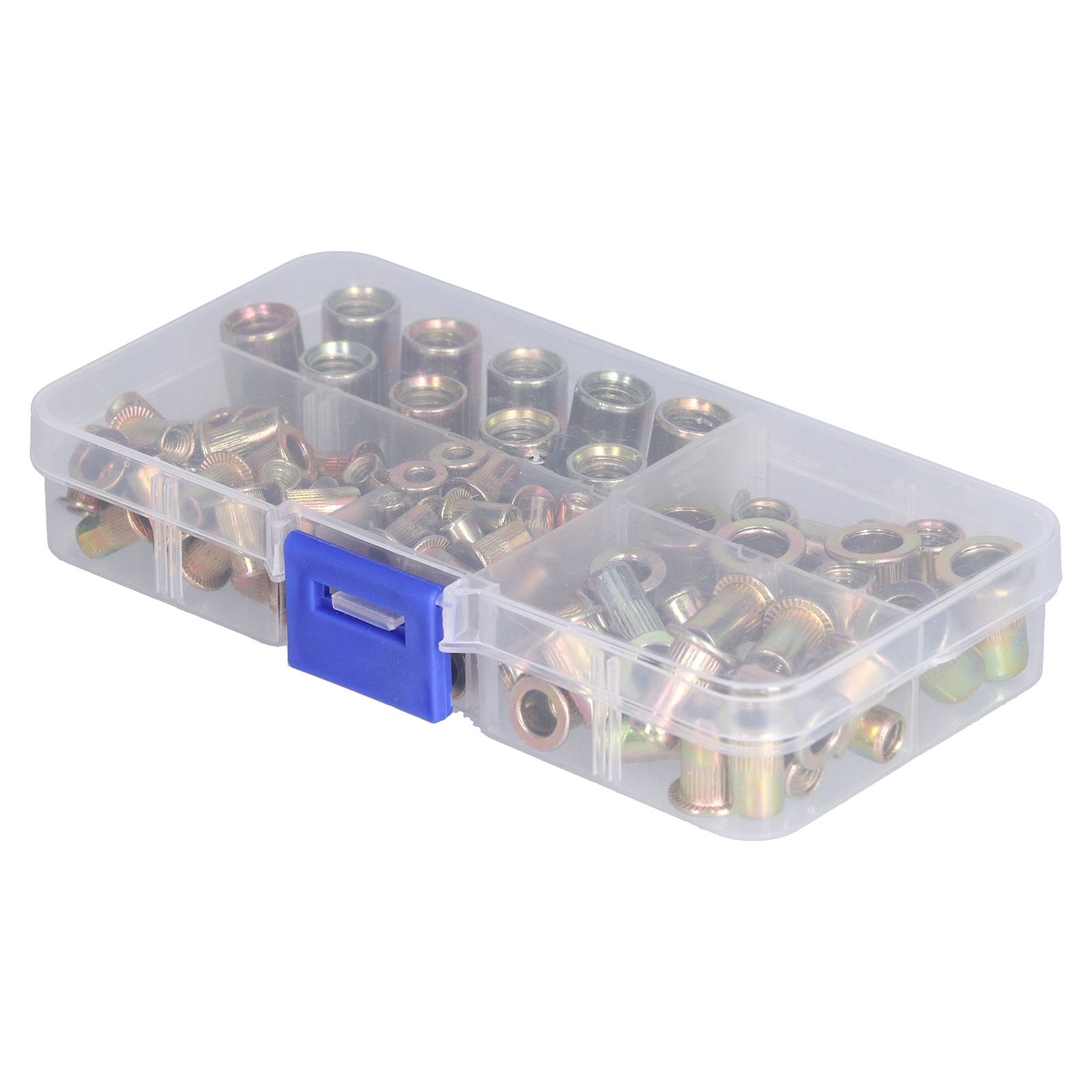 100PCS Threaded Inserts M3‑M8 Portable Galvanized Carbon Steel High Strength view 5