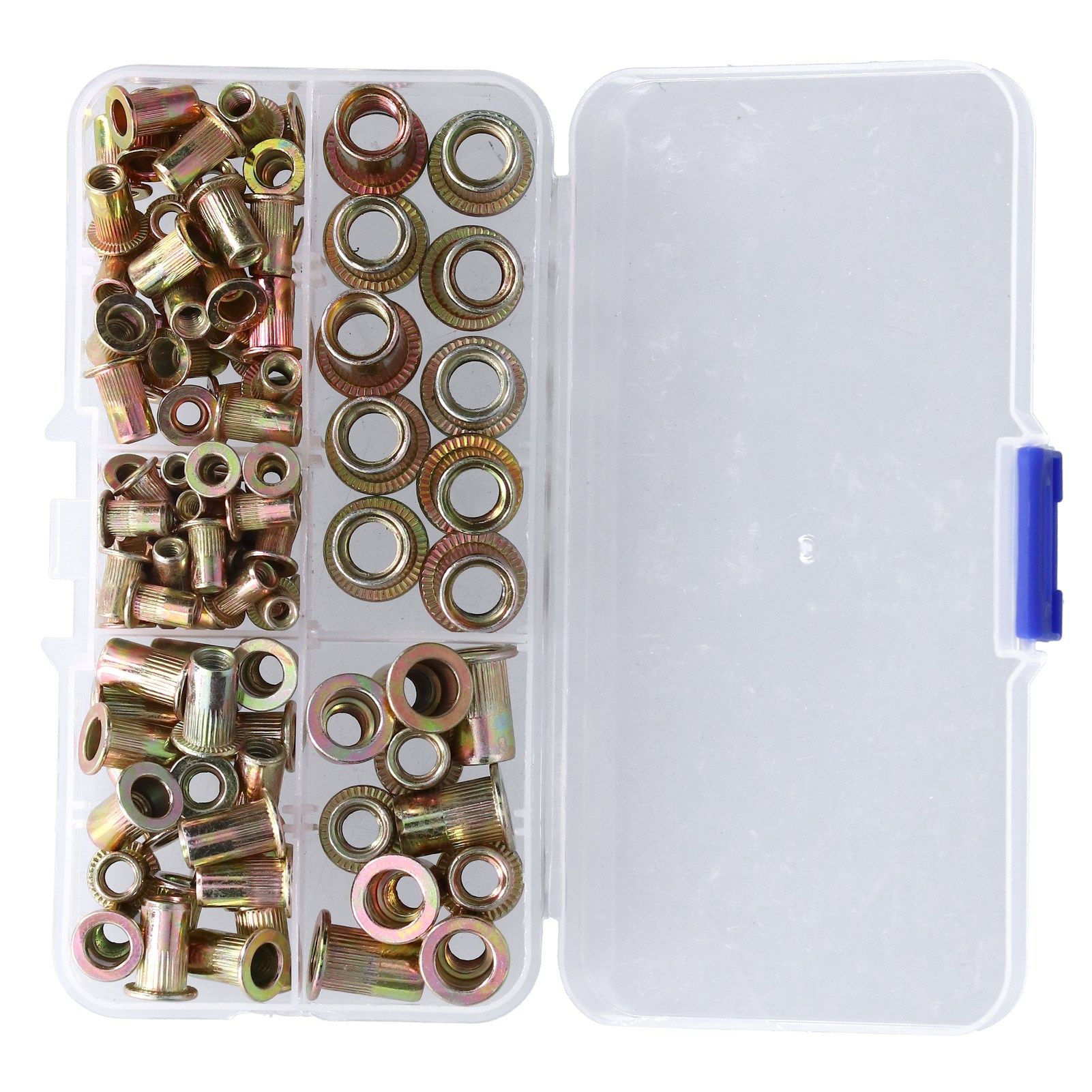 100PCS Threaded Inserts M3‑M8 Portable Galvanized Carbon Steel High Strength view 7