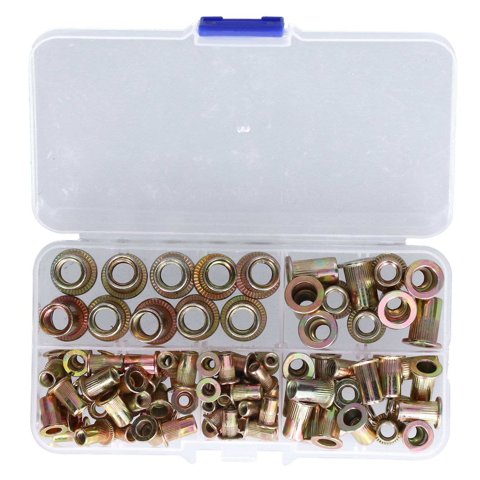 100PCS Threaded Inserts M3‑M8 Portable Galvanized Carbon Steel High Strength view 8