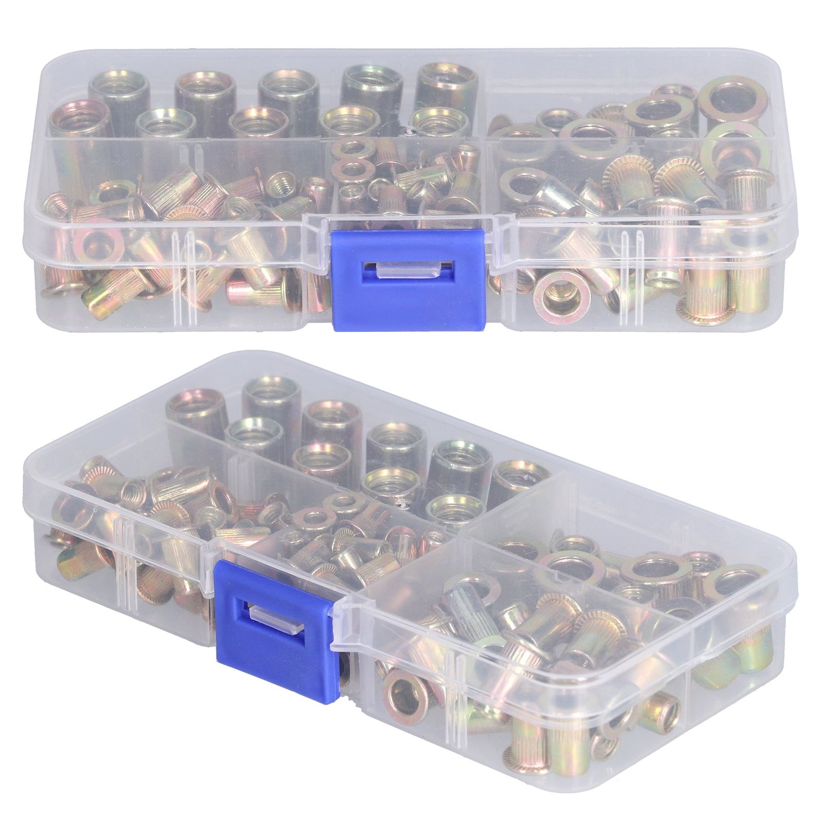 100PCS Threaded Inserts M3‑M8 Portable Galvanized Carbon Steel High Strength view 10